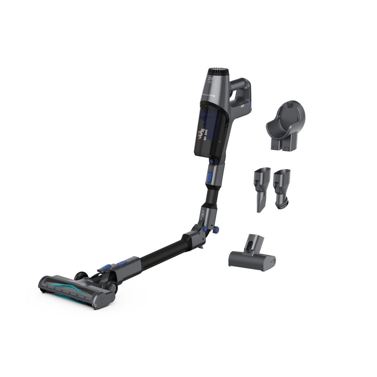 ROWENTA Aspirateur balai flexible RH6971WO - Gris