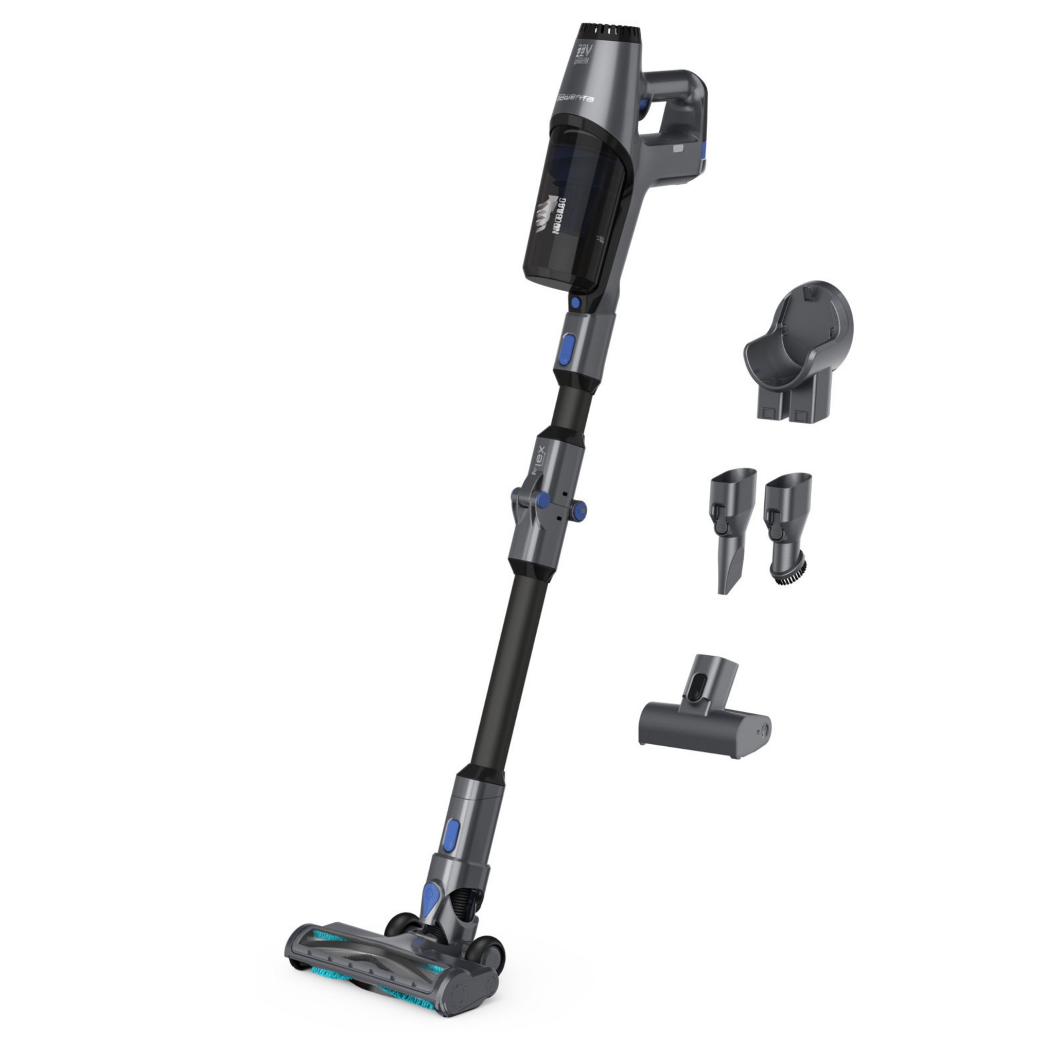Voir la diapositive 2 : ROWENTA Aspirateur balai flexible RH6971WO - Gris