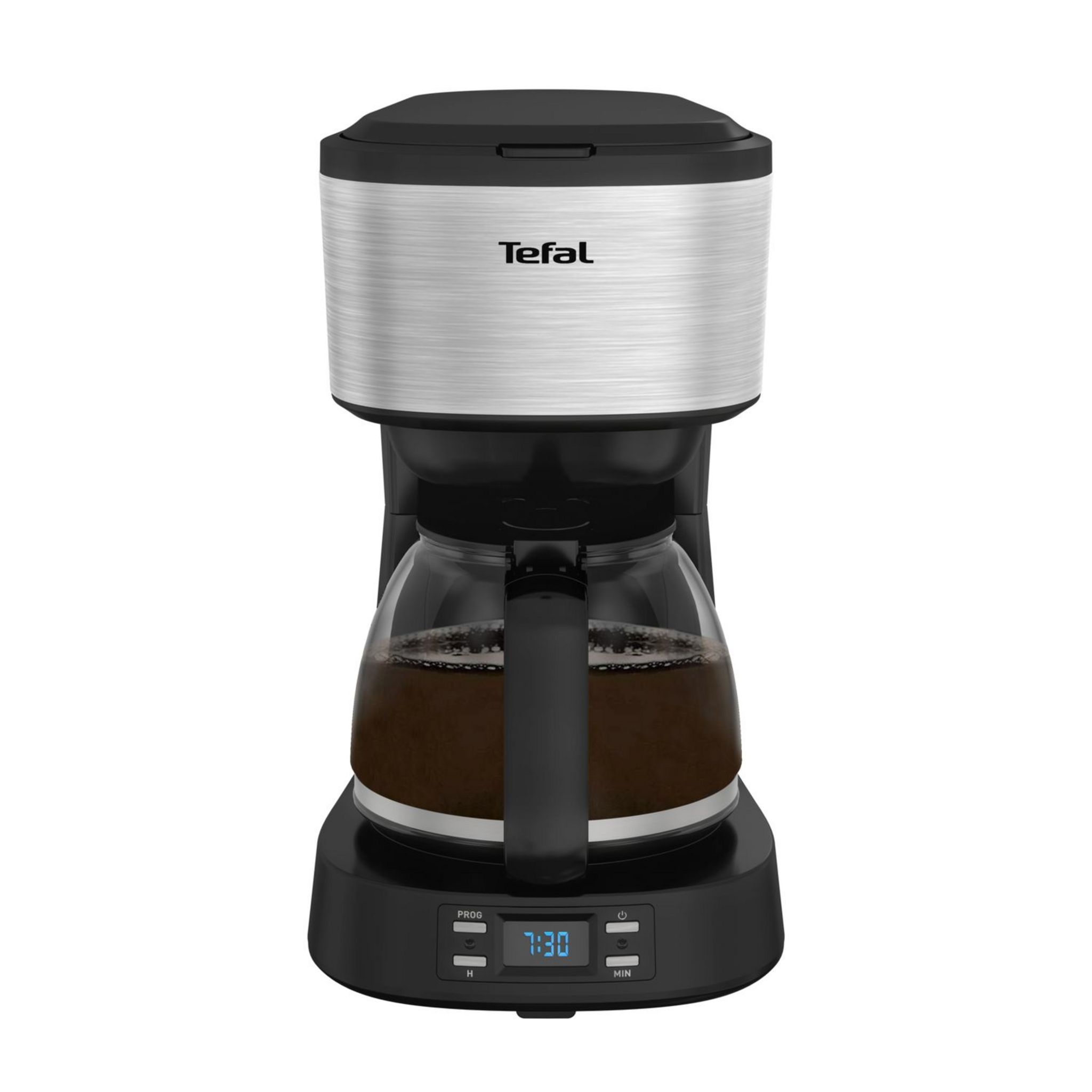 Voir la diapositive 3 : TEFAL Cafetière à filtre programmable CM520D10 - Inox