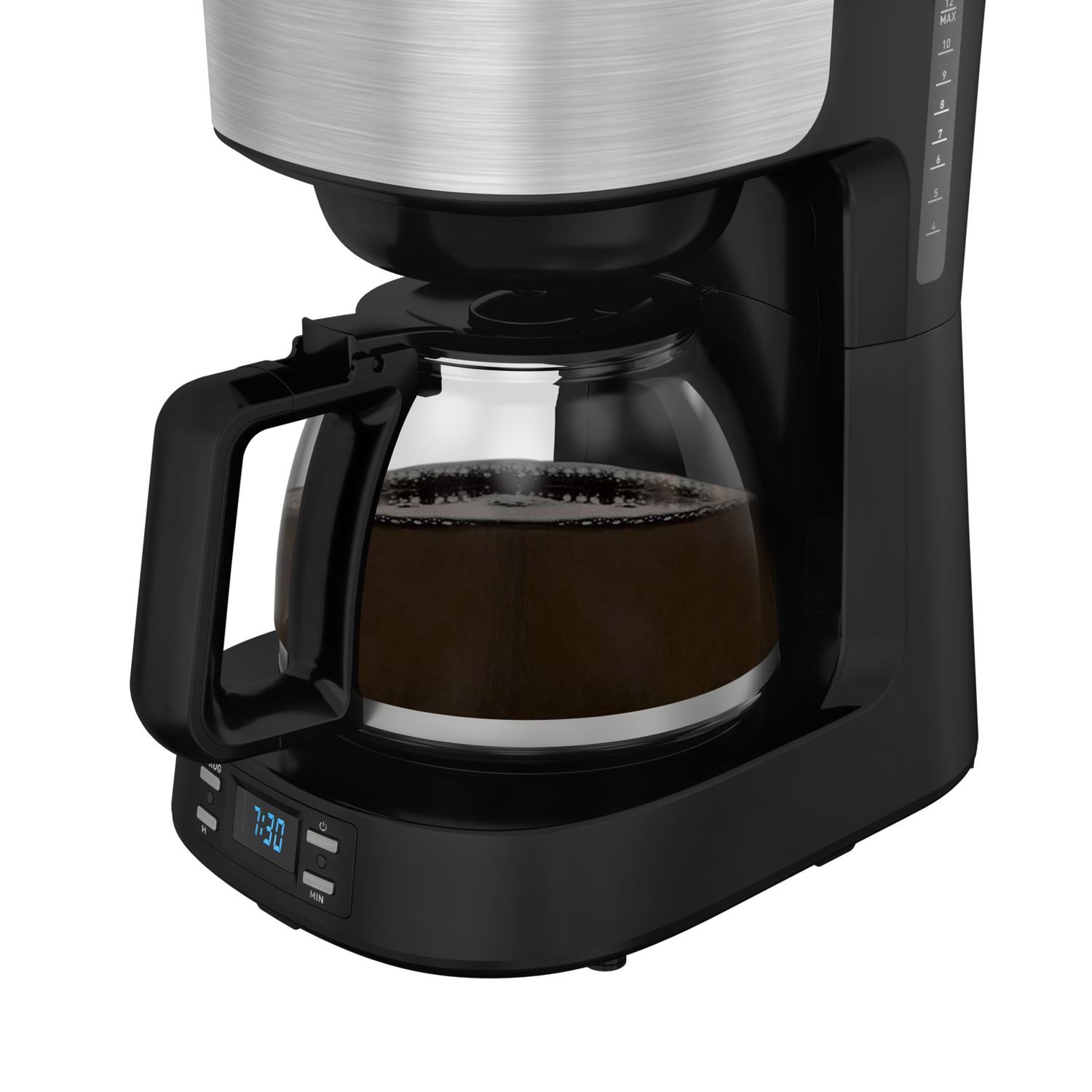 Voir la diapositive 7 : TEFAL Cafetière à filtre programmable CM520D10 - Inox