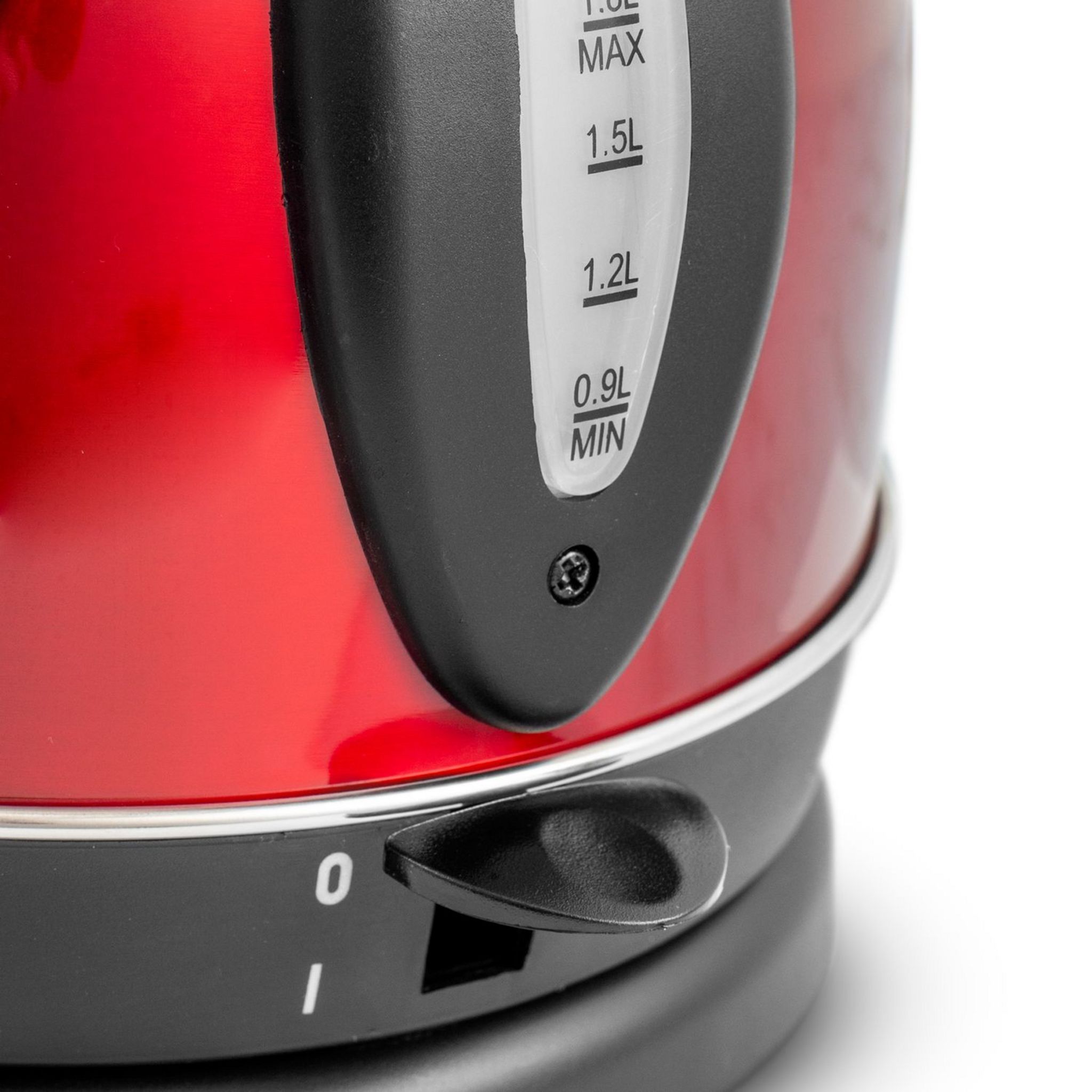 Voir la diapositive 6 : KITCHENCOOK Bouilloire électrique TEAKETTLE R - Rouge Inox