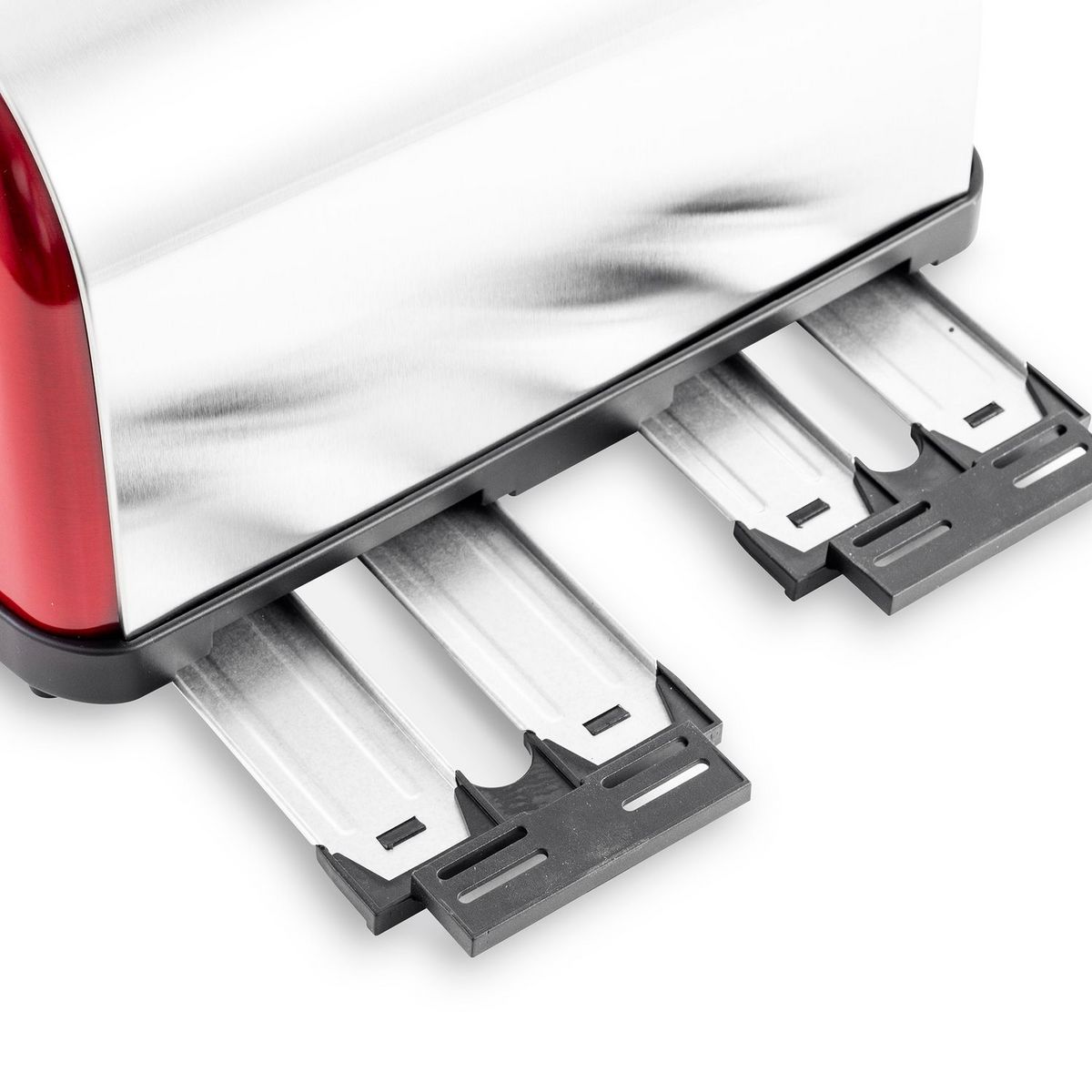 KITCHENCOOK Grille pain FAMILYXL - Inox rouge