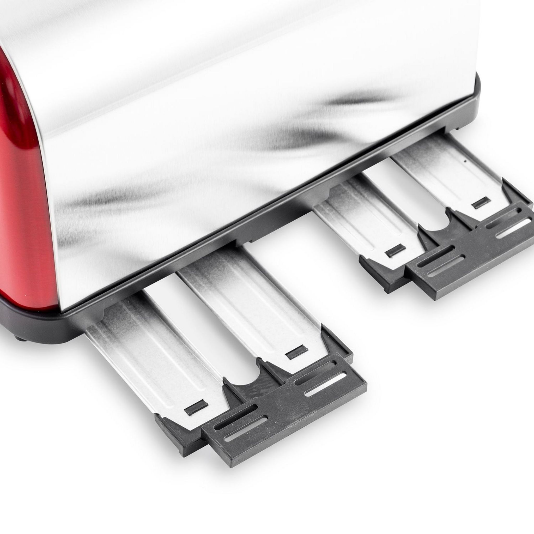 Voir la diapositive 4 : KITCHENCOOK Grille pain FAMILYXL - Inox rouge