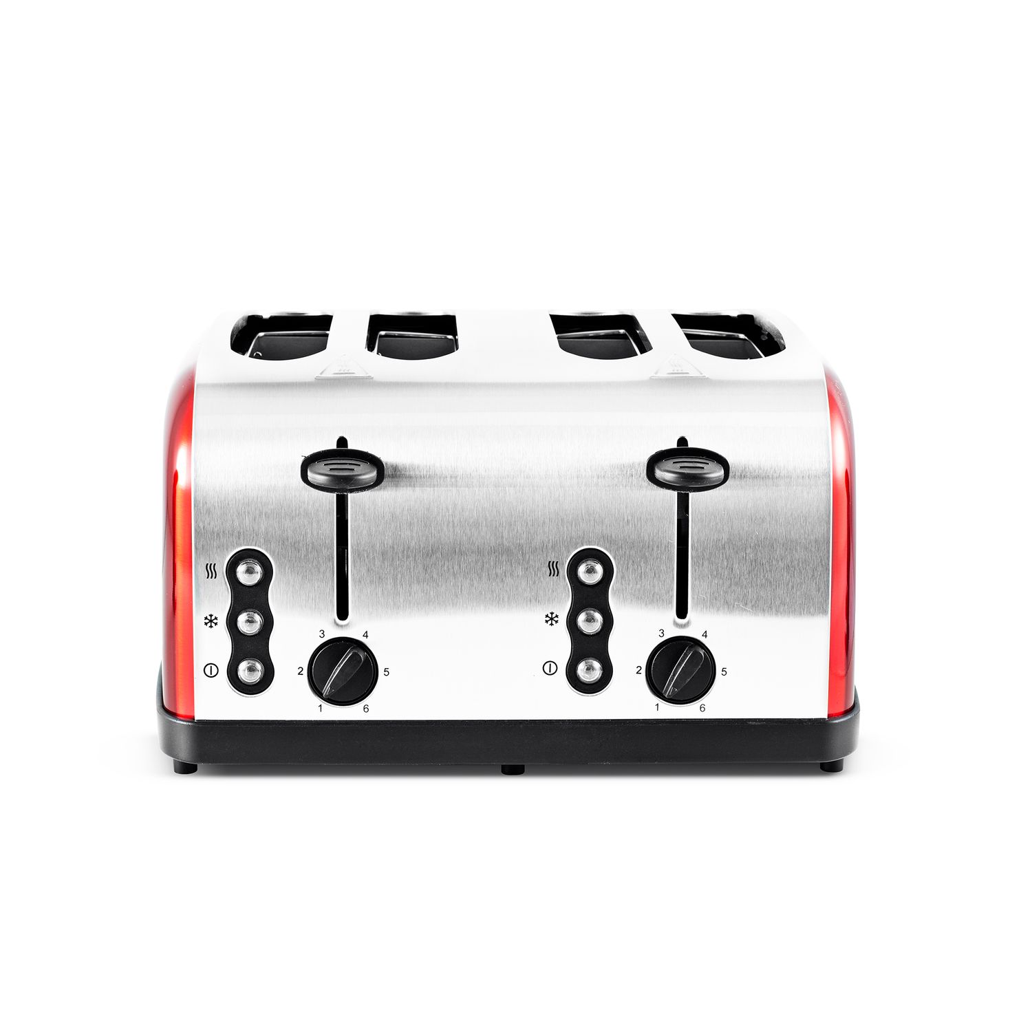 Voir la diapositive 5 : KITCHENCOOK Grille pain FAMILYXL - Inox rouge