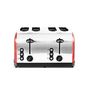 Voir la diapositive 5 : KITCHENCOOK Grille pain FAMILYXL - Inox rouge