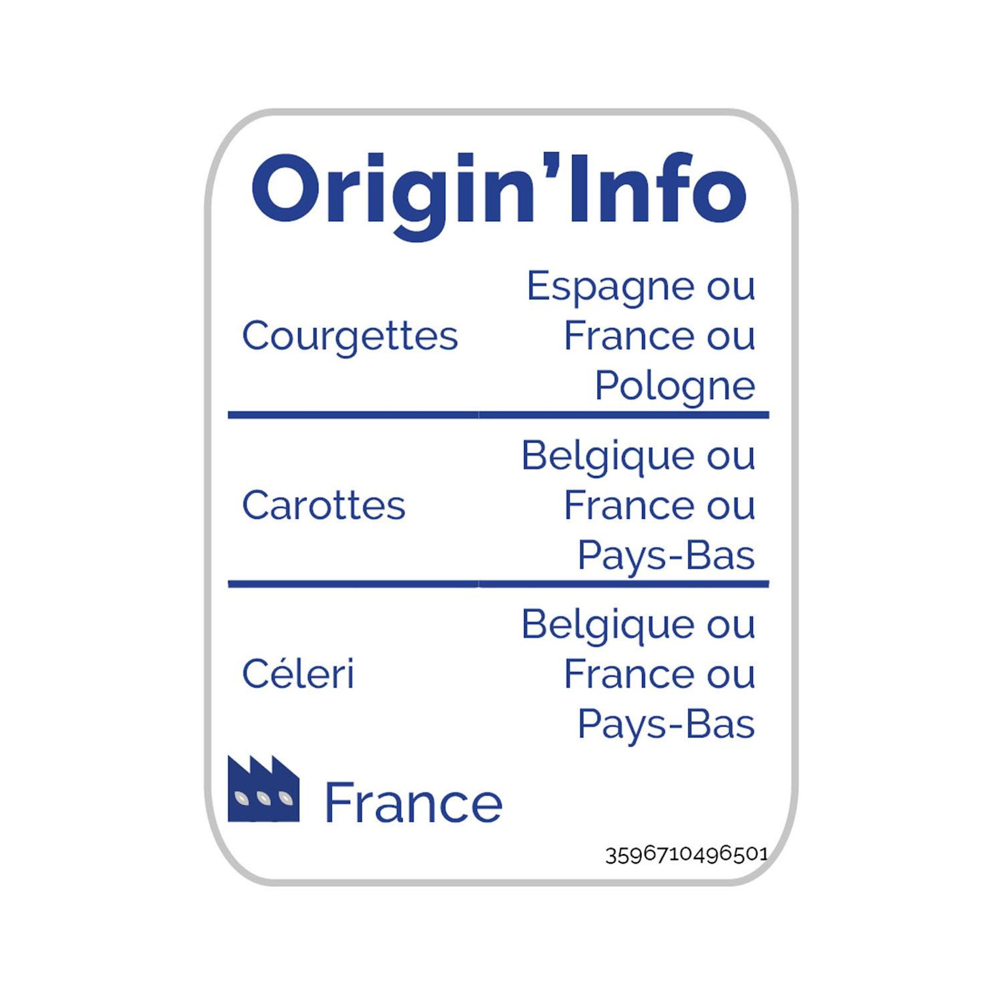 Voir la diapositive 2 : AUCHAN BIO Julienne de légumes 3 portions 600g