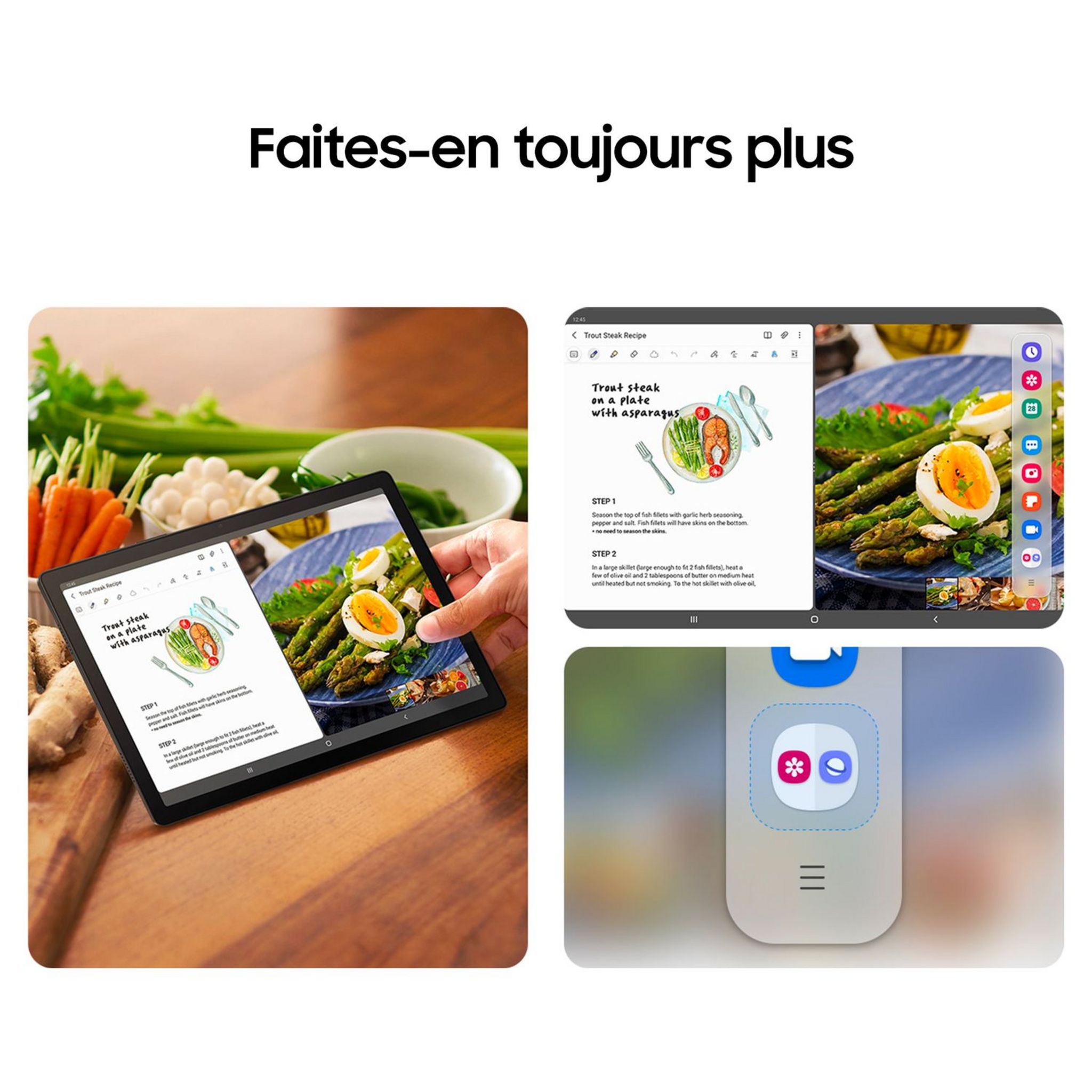 Voir la diapositive 3 : SAMSUNG Tablette GALAXY TAB A8 10.5" 32GO AGT - Argent