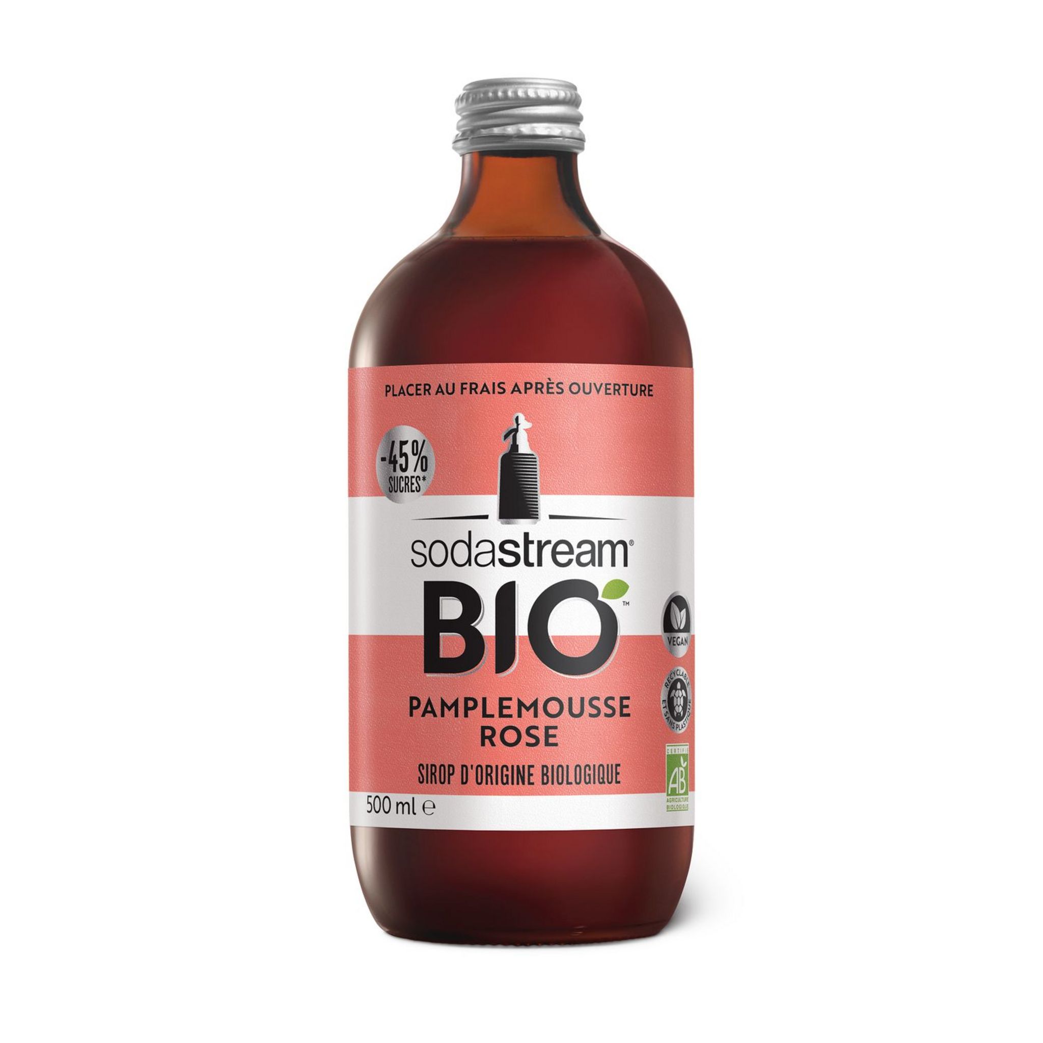 Voir la diapositive 1 : SODASTREAM Sirop Bio Pamplemousse 30011355 - Rose
