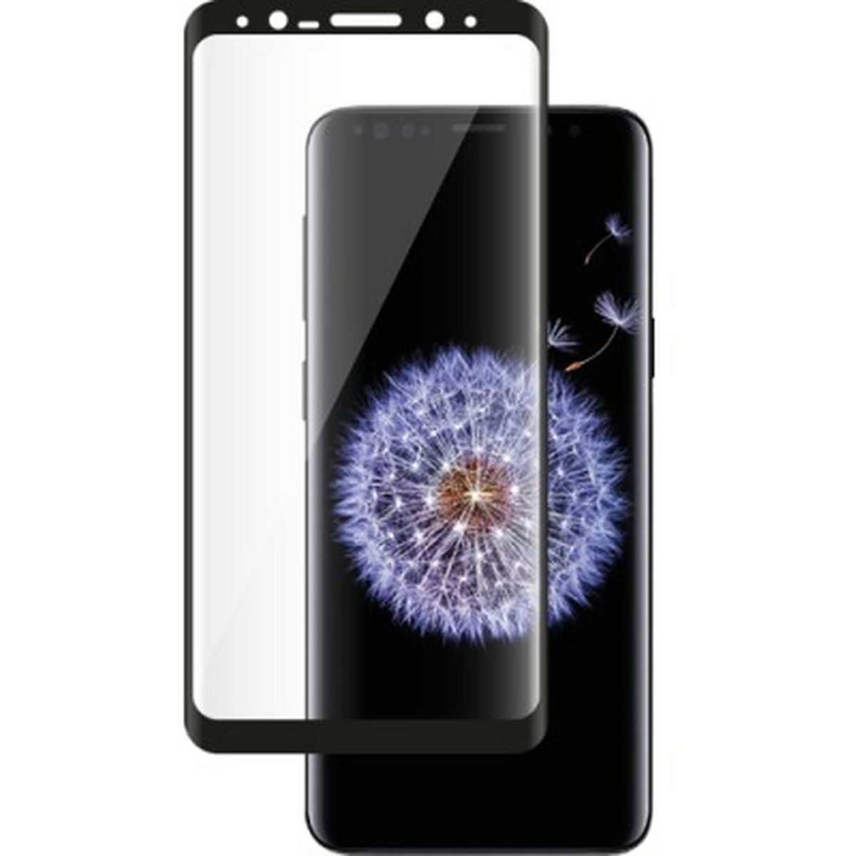 BIGBEN Film de protection pour Samsung Galaxy S9 - Transparent et Noir