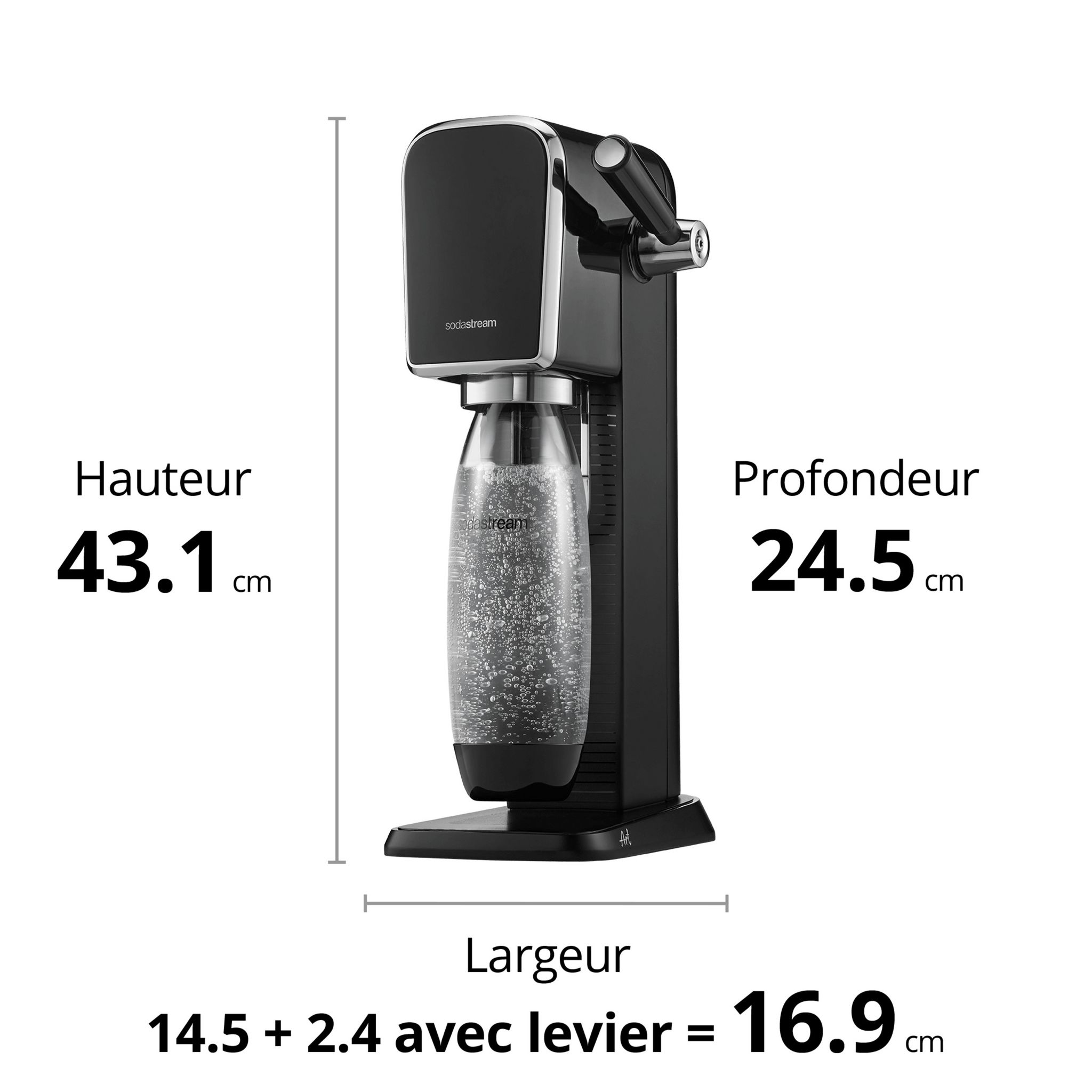 Voir la diapositive 8 : SODASTREAM Machine à gazéifier ART - Noir