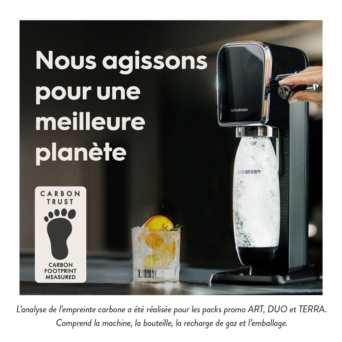 SODASTREAM Machine à gazéifier ART - Noir
