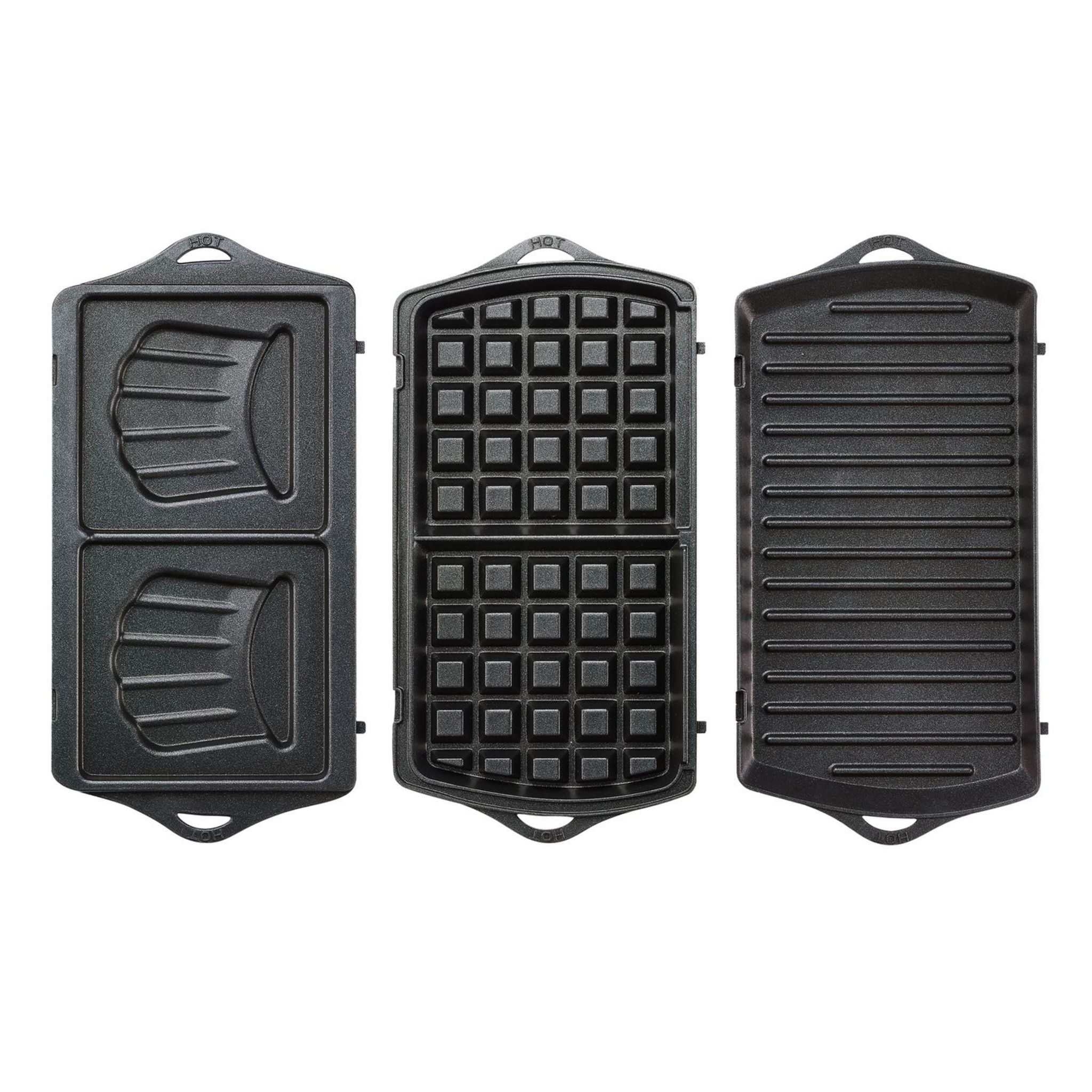 Voir la diapositive 5 : TEFAL Gaufrier croque-monsieur 3-en-1 SW614B01 - Gris noir