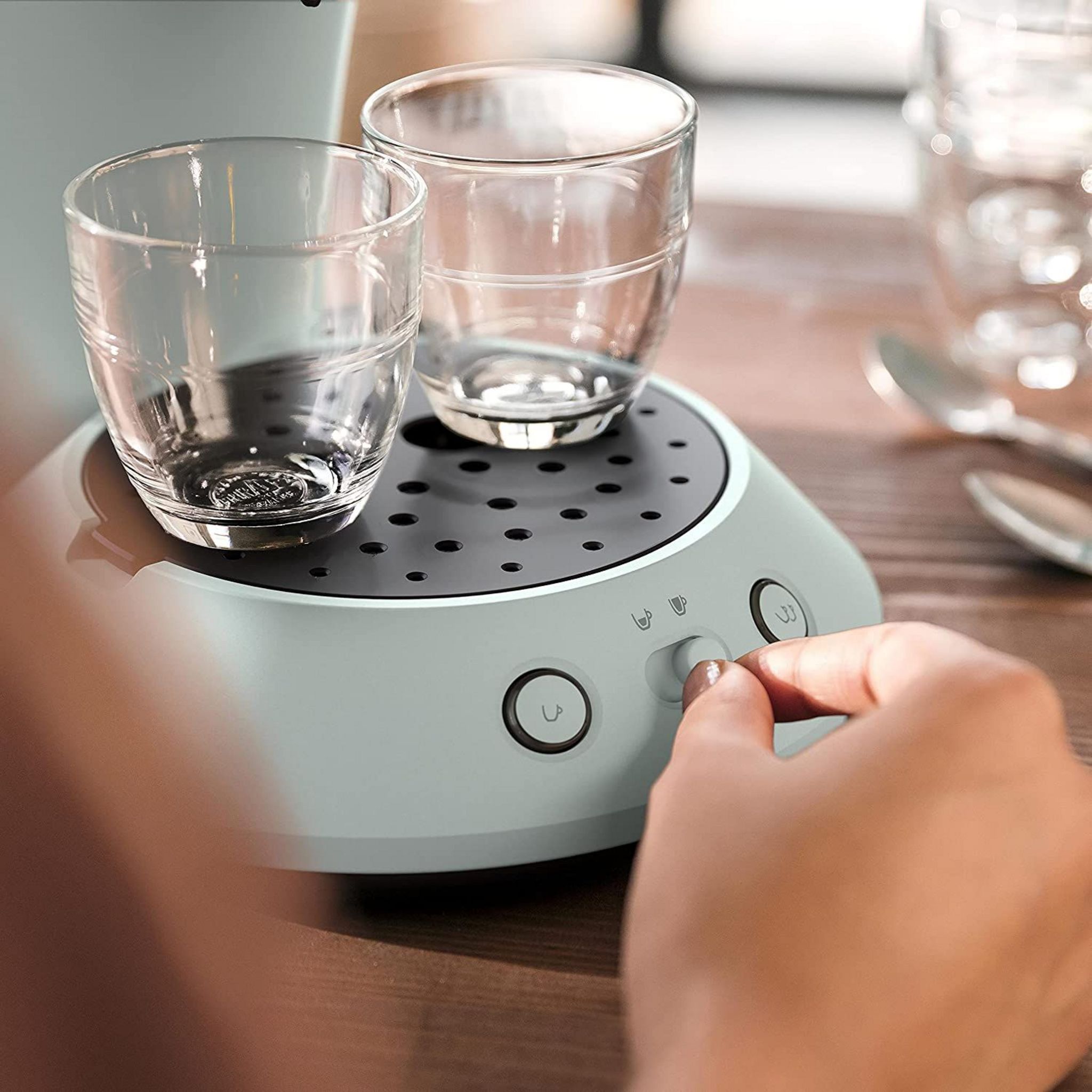 Voir la diapositive 3 : PHILIPS Cafetière à dosette senseo CSA210/21 - Vert menthe