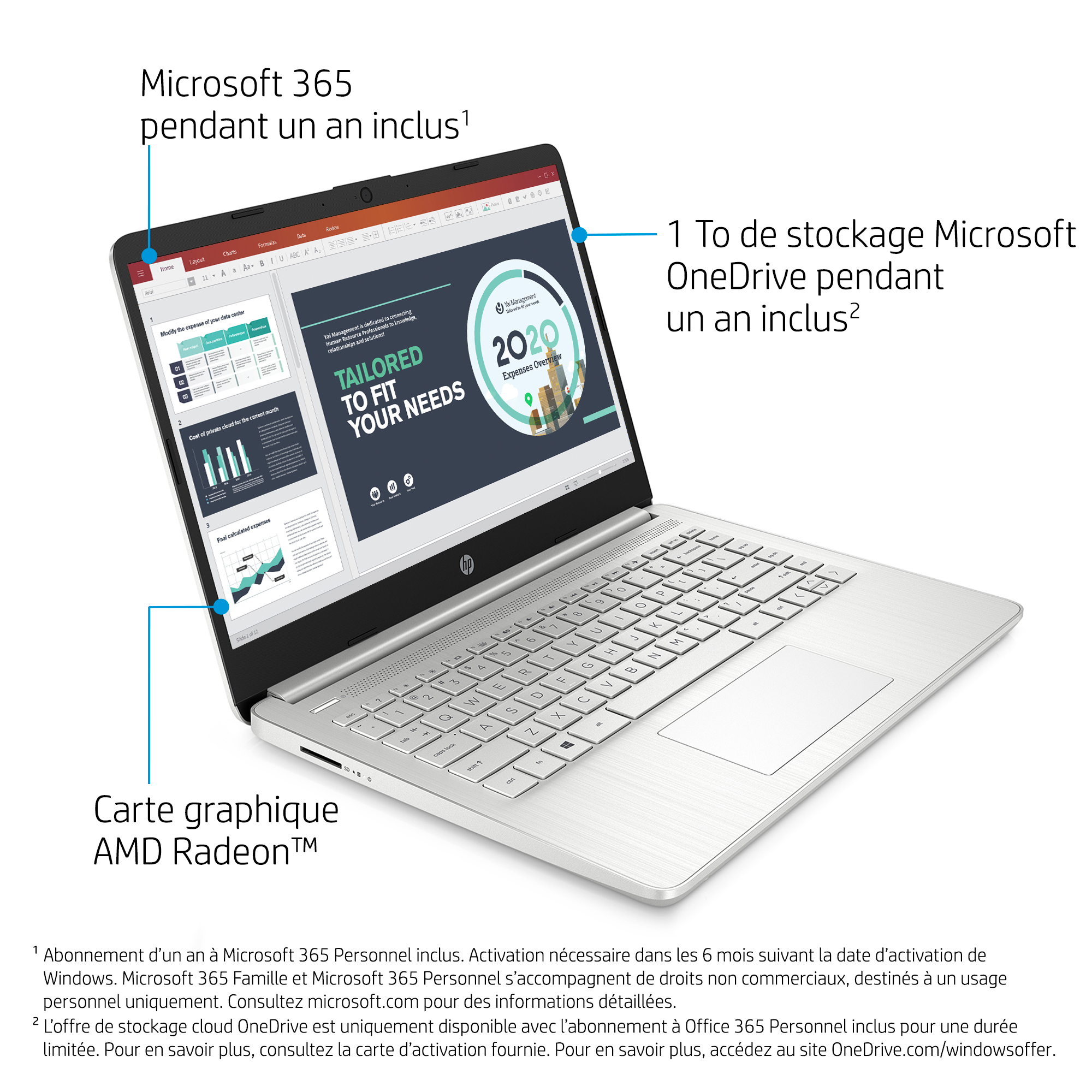 Voir la diapositive 5 : HP PC portable 14S-FQ1023NF 