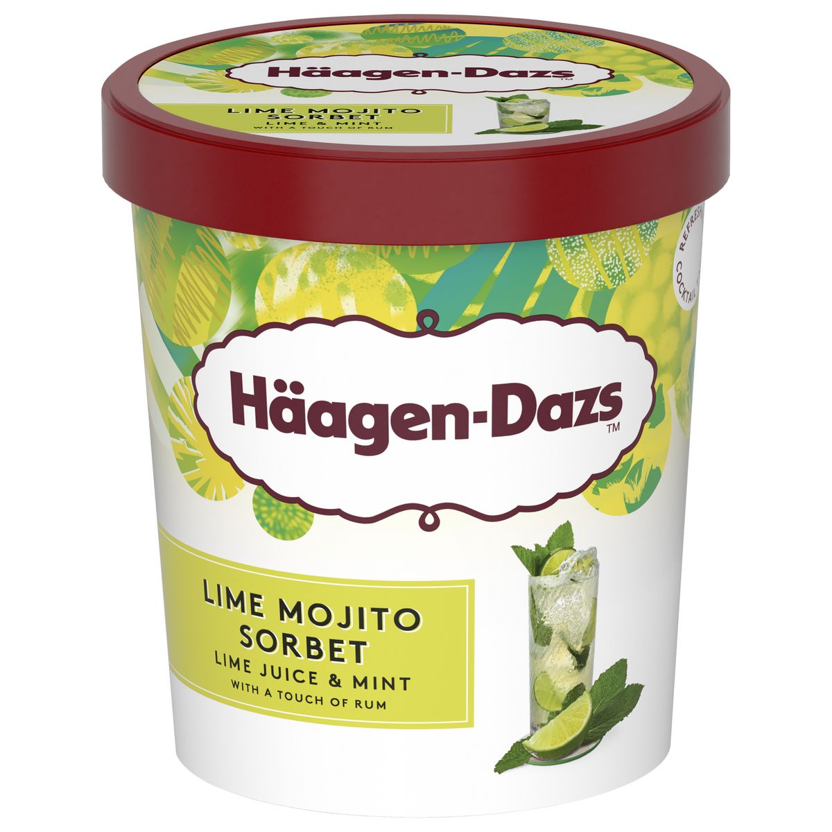 HAAGEN DAZS Sorbet mojito touche de rhum 408g