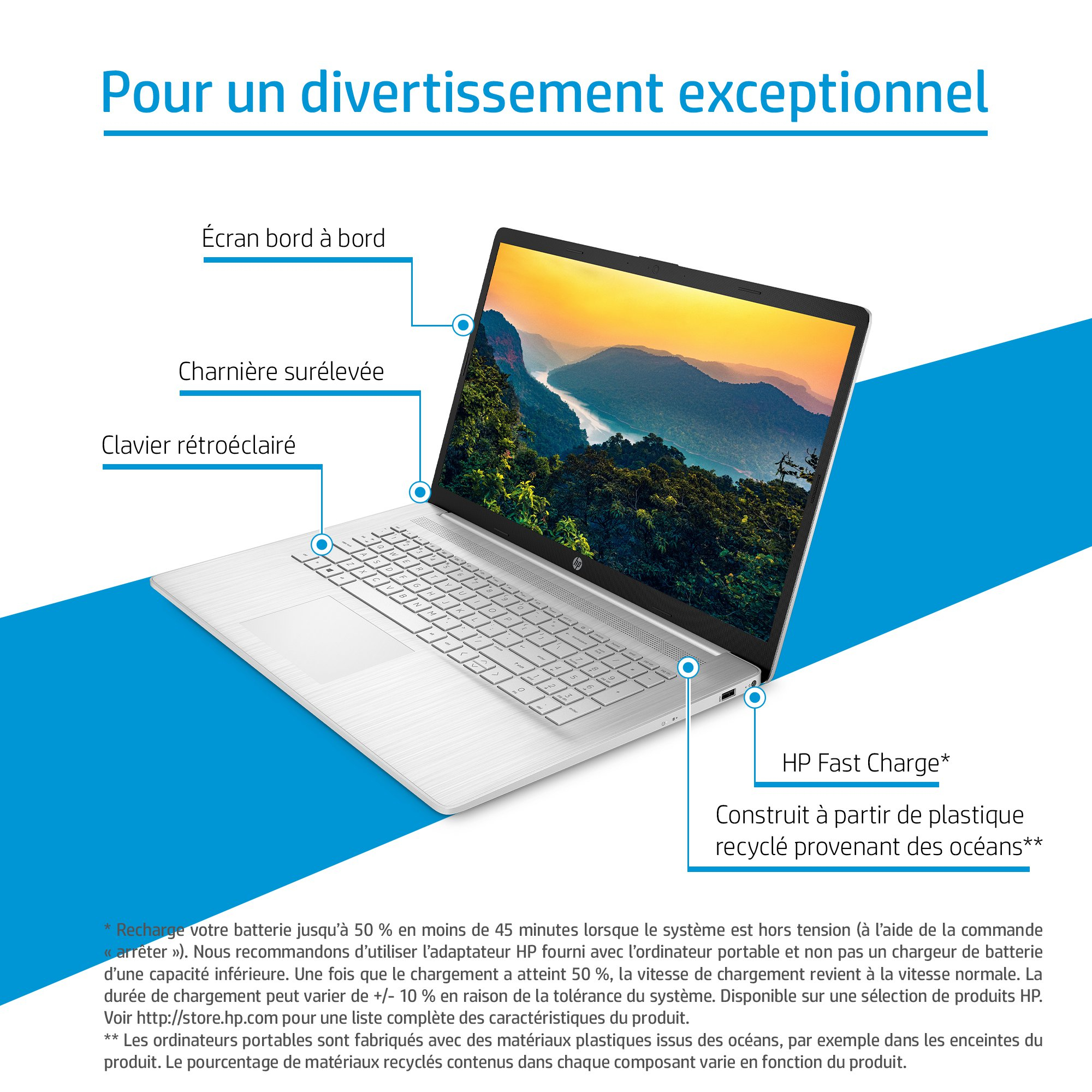 Voir la diapositive 4 : HP Ordinateur portable 17-CP0290NF