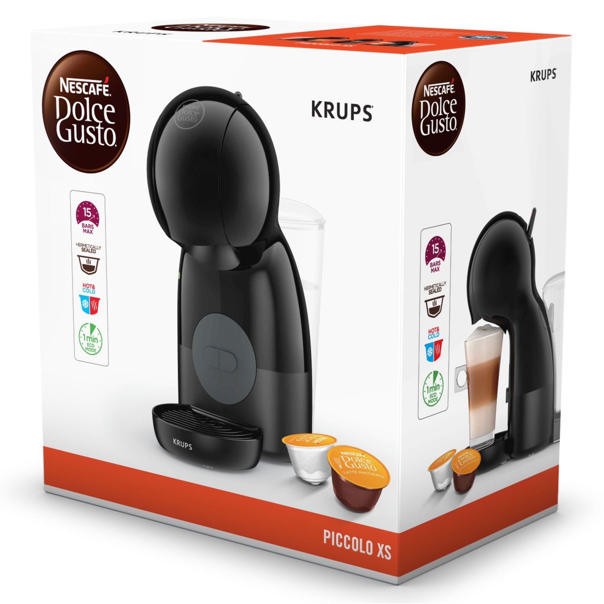Voir la diapositive 9 : KRUPS Cafetière à dosette YY4754FD - Noir