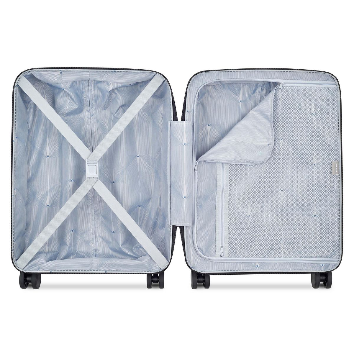 DELSEY Valise cabine rigide 55cm 8 roues ORDENER - gris