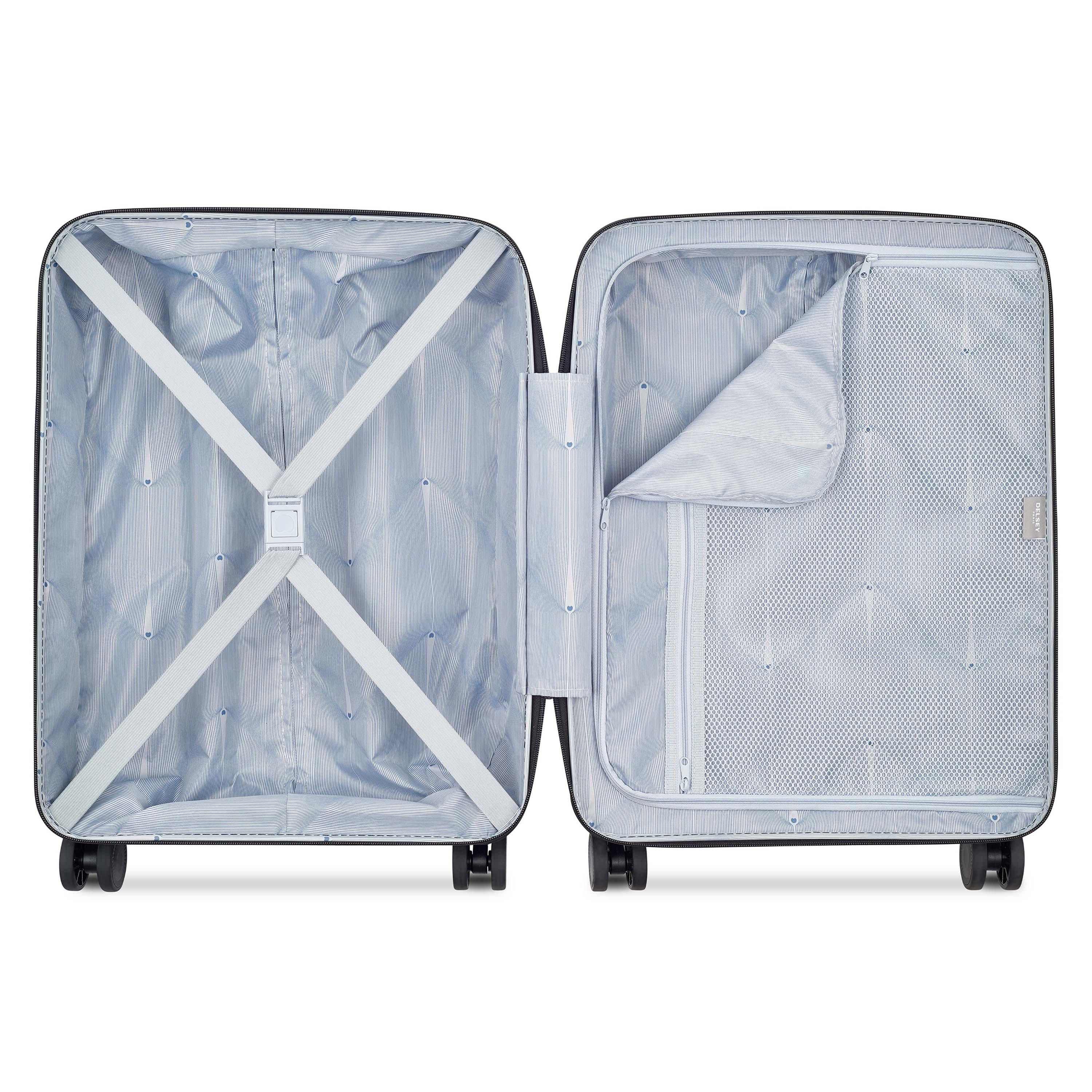 Voir la diapositive 2 : DELSEY Valise rigide 66cm 8 roues ORDENER - gris