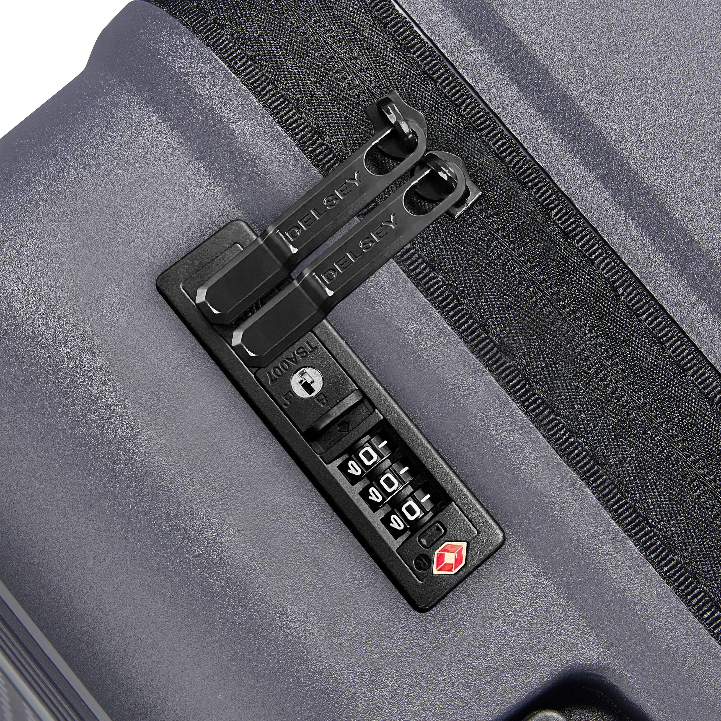 Voir la diapositive 4 : DELSEY Valise rigide 66cm 8 roues ORDENER - gris