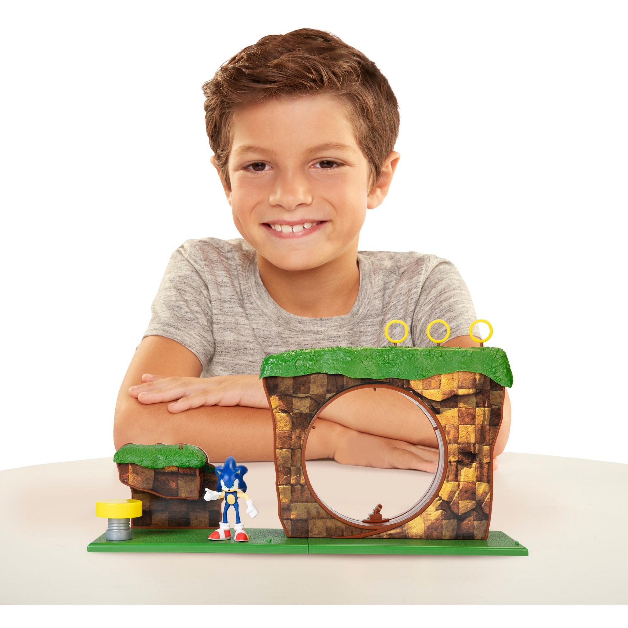 Voir la diapositive 3 : JAKKS Coffret Green Hills Zone 10 pièces Sonic The Hedgehoc