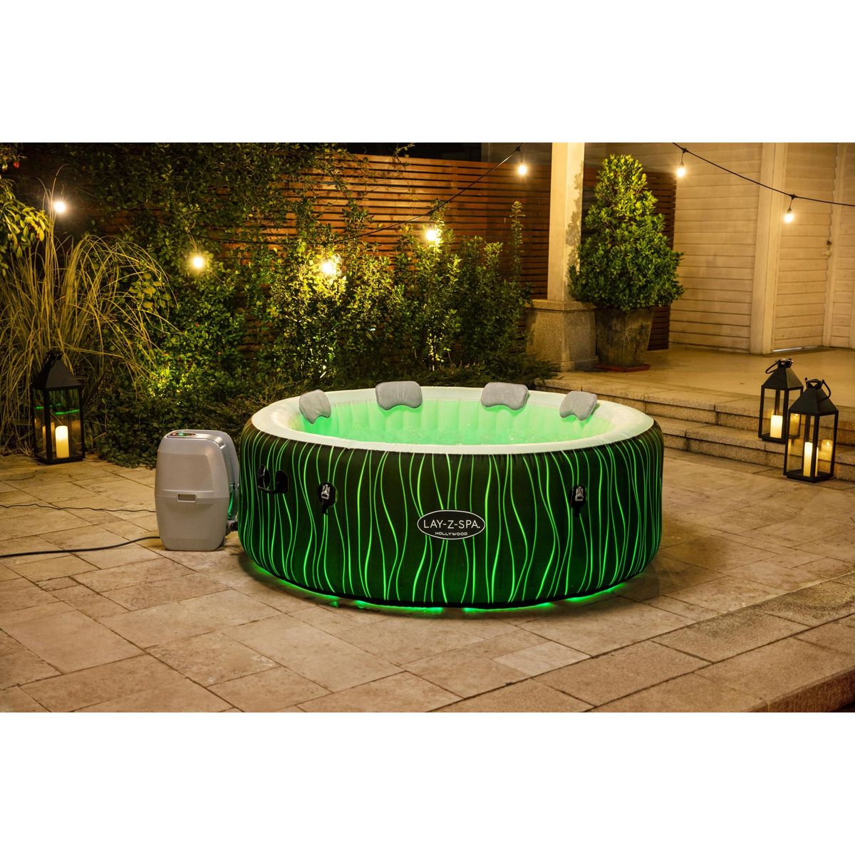 BESTWAY Spa gonflable rond 4-6 personnes 196x66cm HOLLYWOOD