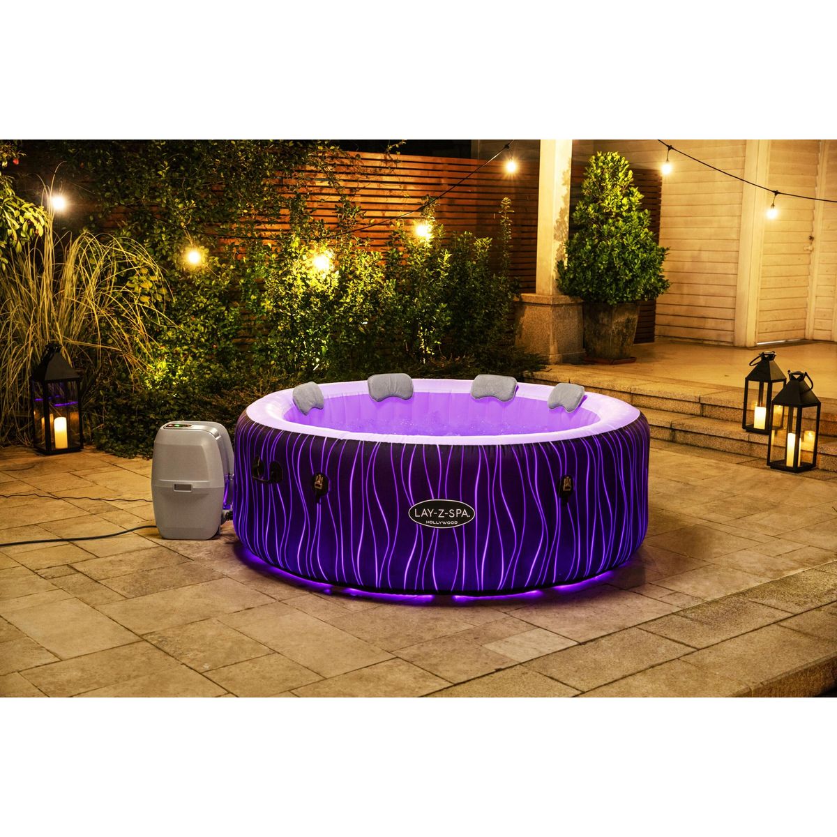 BESTWAY Spa gonflable rond 4-6 personnes 196x66cm HOLLYWOOD