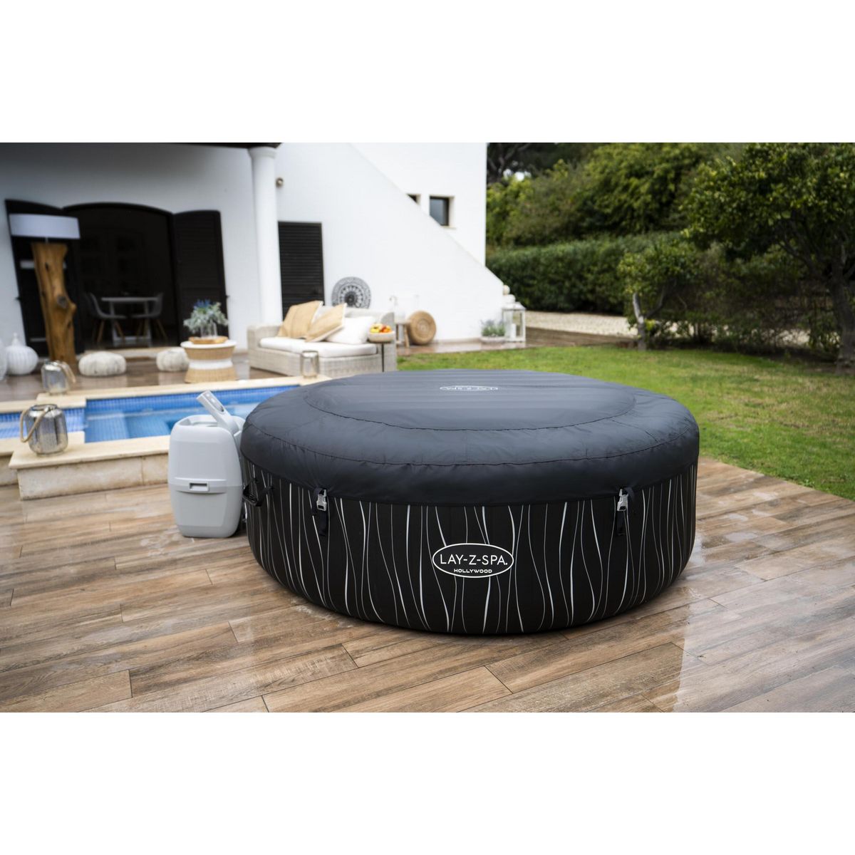 BESTWAY Spa gonflable rond 4-6 personnes 196x66cm HOLLYWOOD
