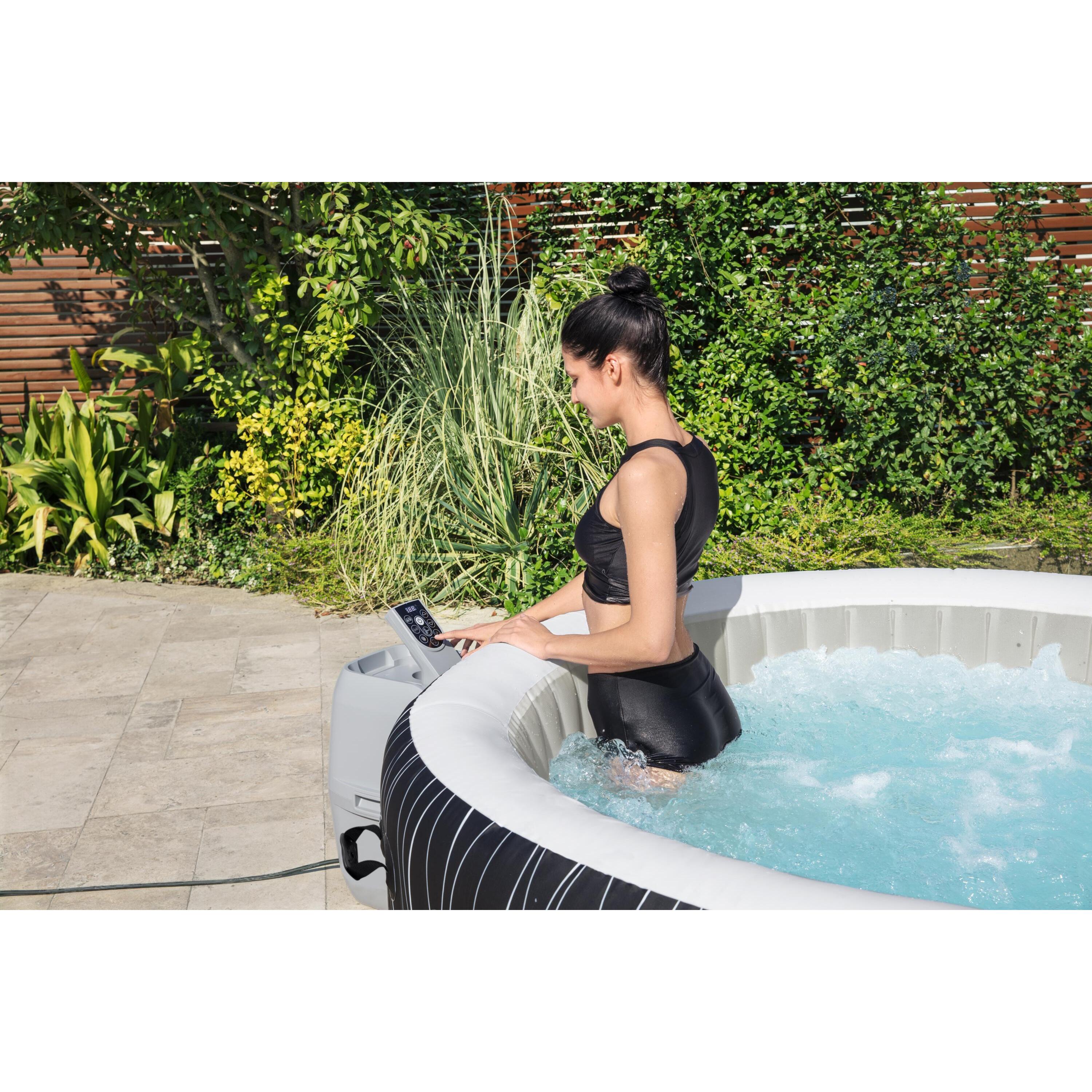 Voir la diapositive 7 : BESTWAY Spa gonflable rond 4-6 personnes 196x66cm HOLLYWOOD