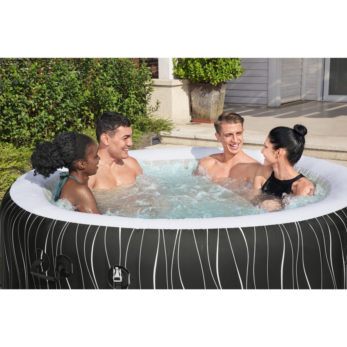 BESTWAY Spa gonflable rond 4-6 personnes 196x66cm HOLLYWOOD