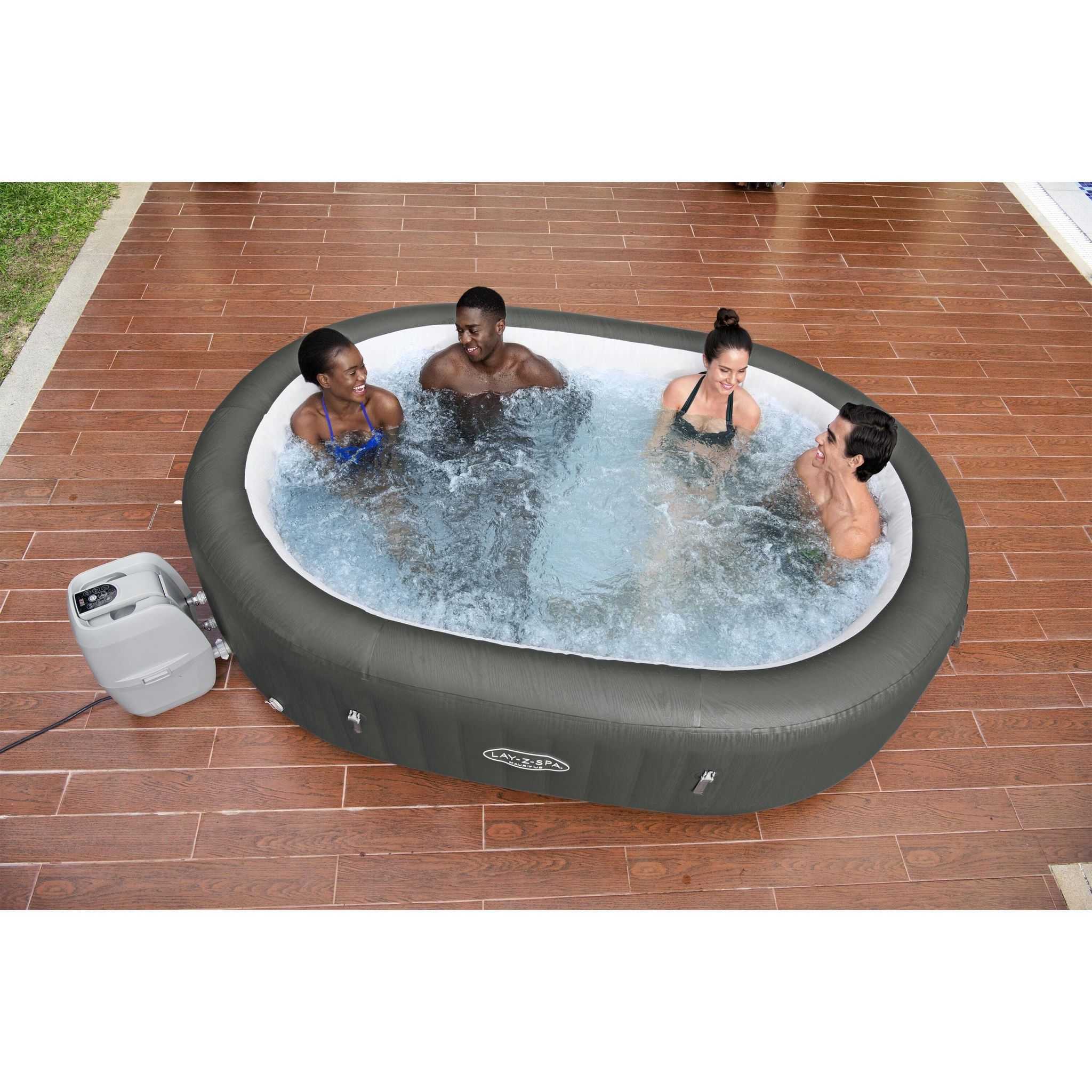 Voir la diapositive 8 : BESTWAY Spa gonflable Lay-Z-Spa Mauritius - 5/7 places