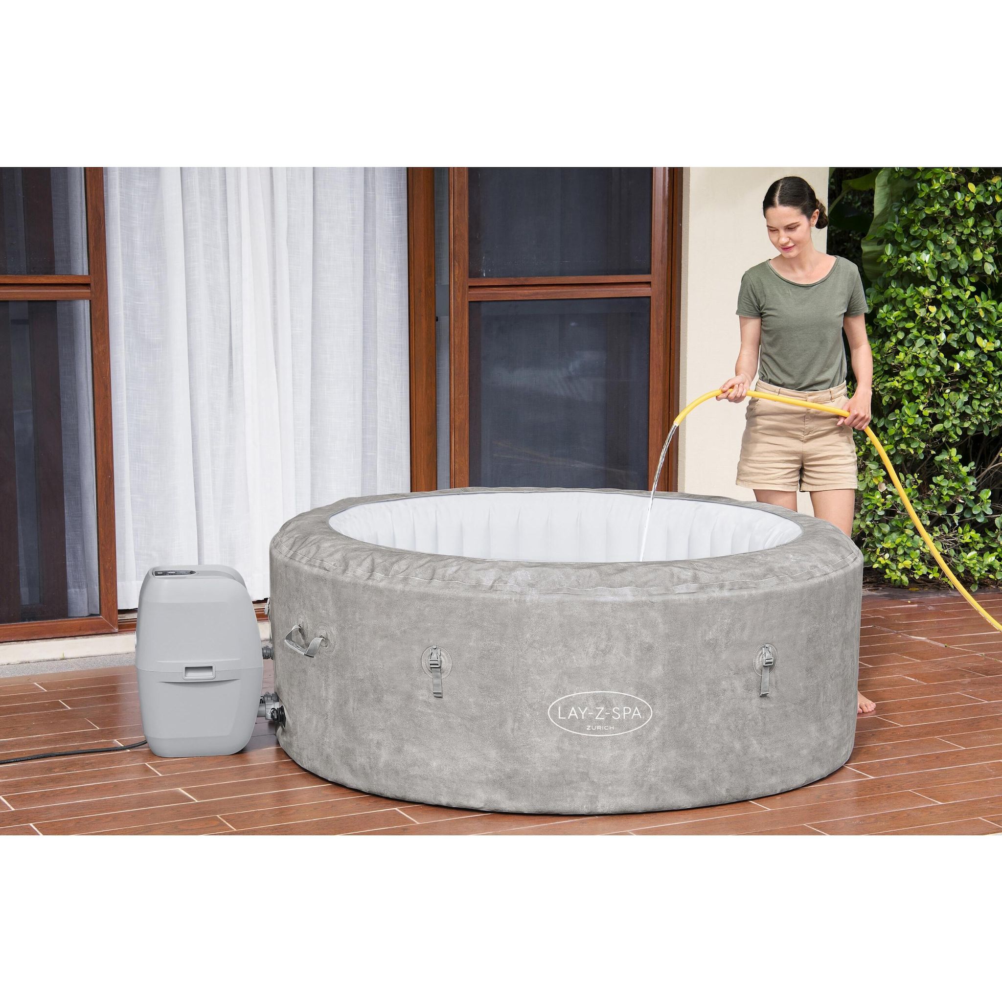 Voir la diapositive 12 : BESTWAY Spa gonflable rond Lay-Z-Spa Zurich 180 x 66 cm - 2/4 personnes