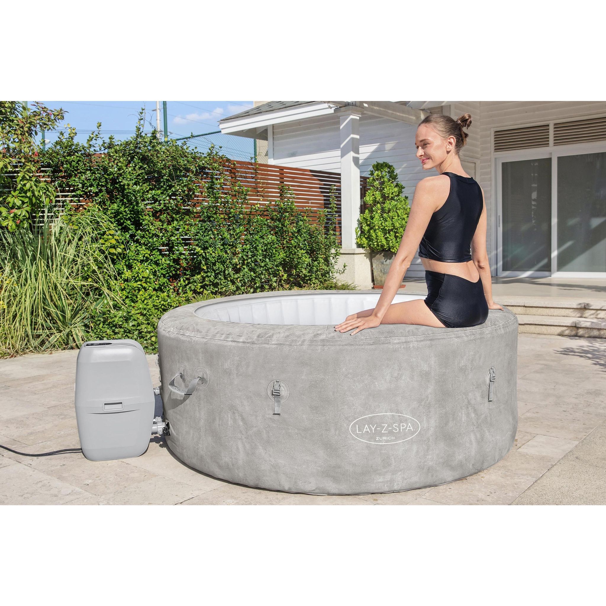 Voir la diapositive 4 : BESTWAY Spa gonflable rond Lay-Z-Spa Zurich 180 x 66 cm - 2/4 personnes