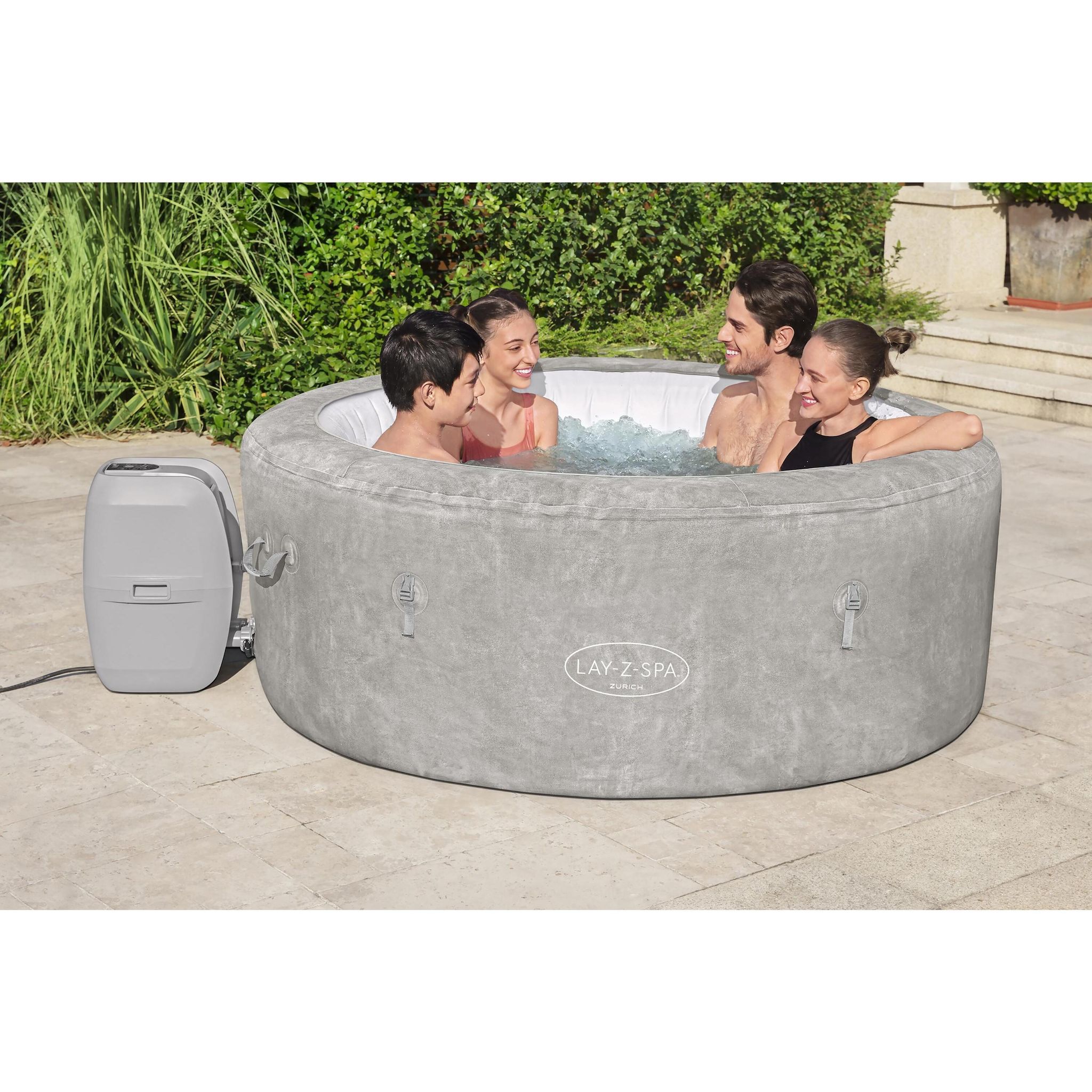 Voir la diapositive 5 : BESTWAY Spa gonflable rond Lay-Z-Spa Zurich 180 x 66 cm - 2/4 personnes