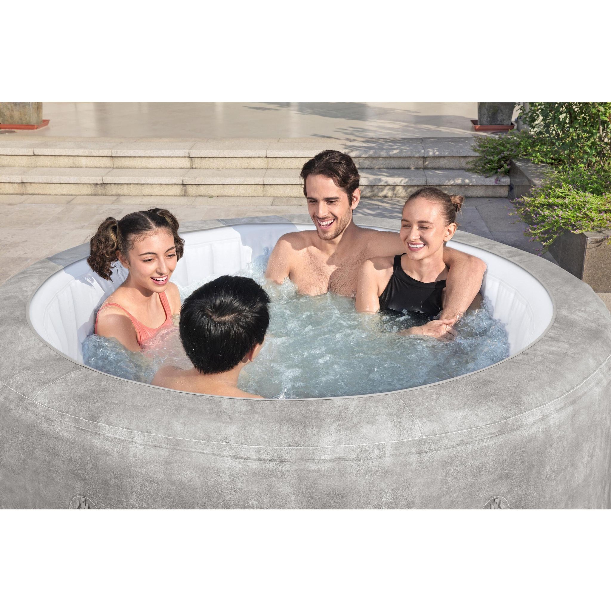 Voir la diapositive 6 : BESTWAY Spa gonflable rond Lay-Z-Spa Zurich 180 x 66 cm - 2/4 personnes