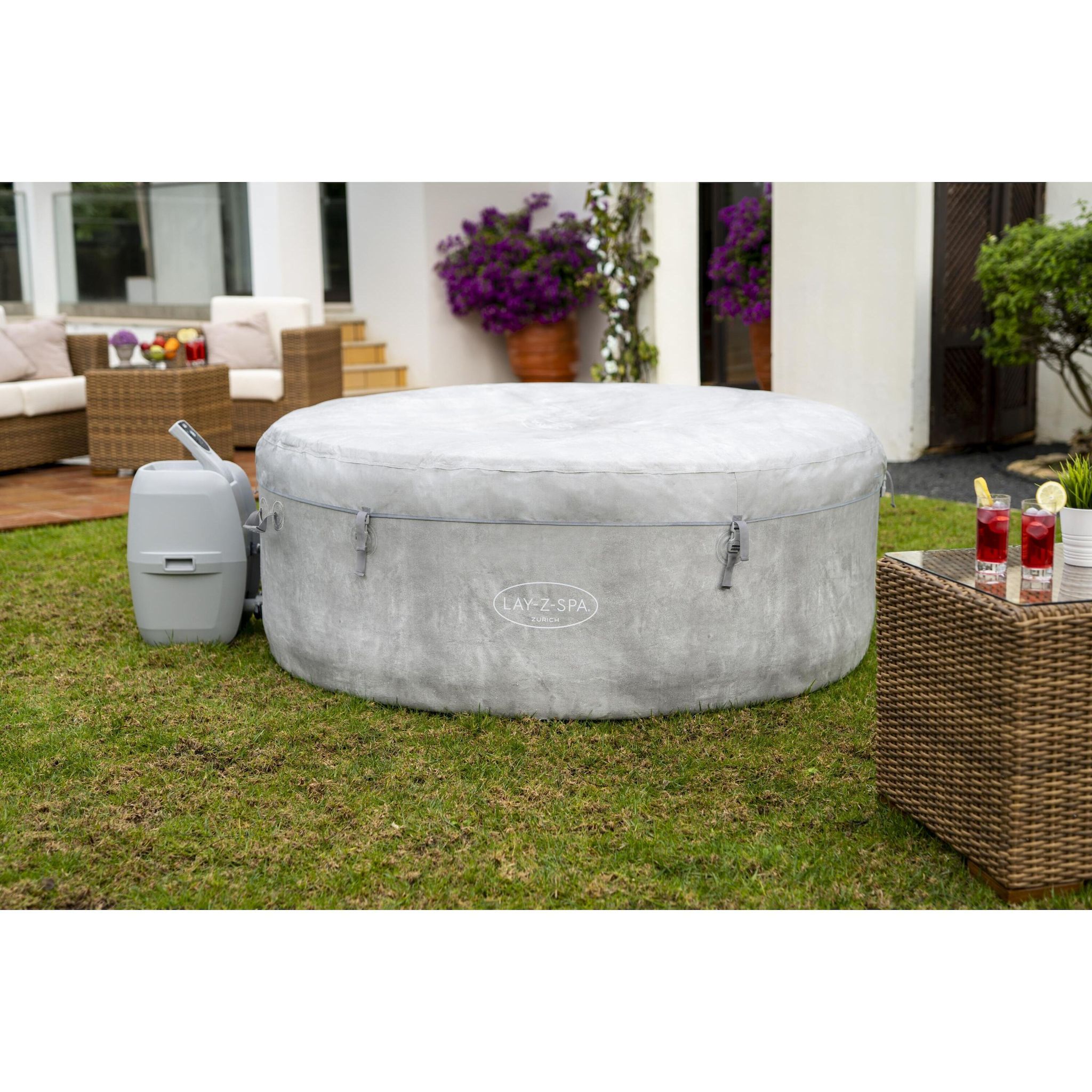 Voir la diapositive 9 : BESTWAY Spa gonflable rond Lay-Z-Spa Zurich 180 x 66 cm - 2/4 personnes