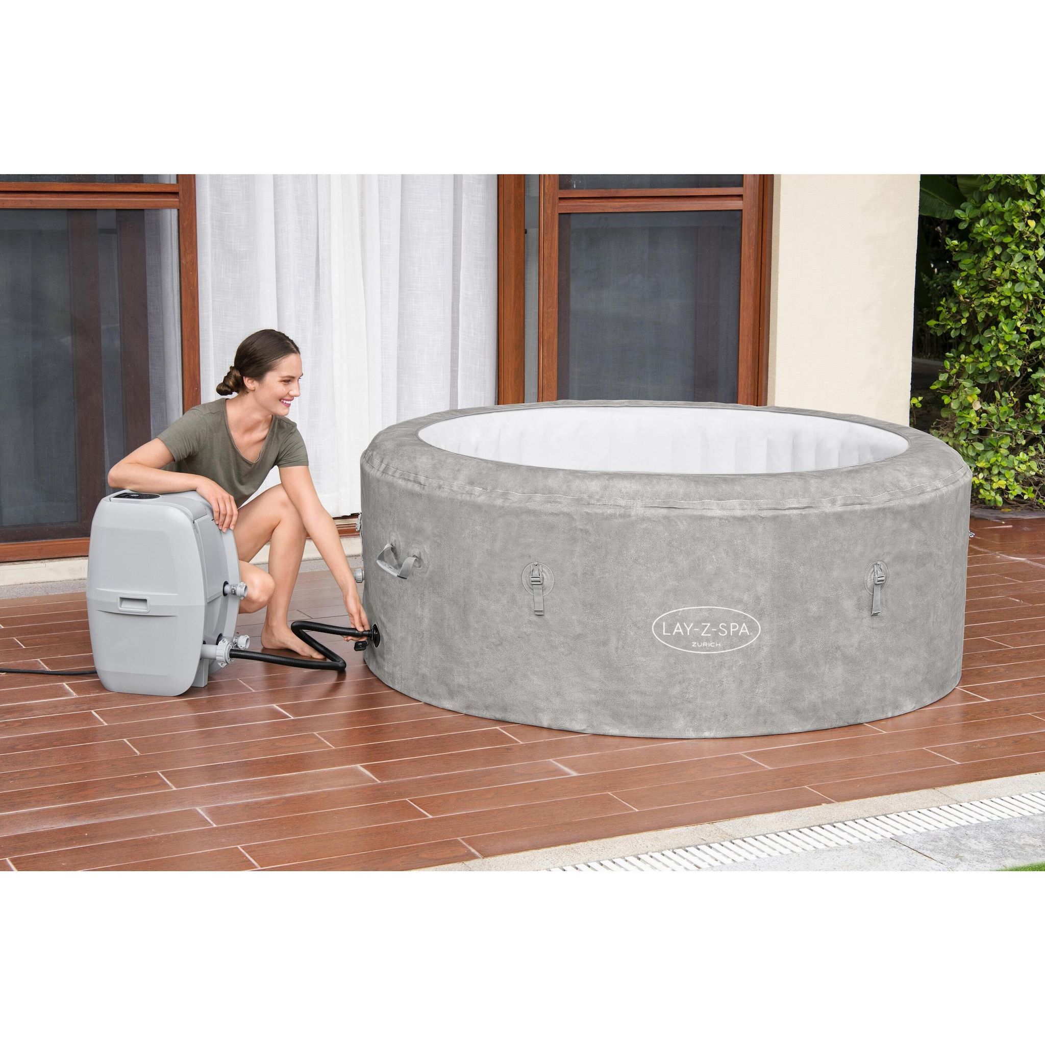 Voir la diapositive 10 : BESTWAY Spa gonflable rond Lay-Z-Spa Zurich 180 x 66 cm - 2/4 personnes