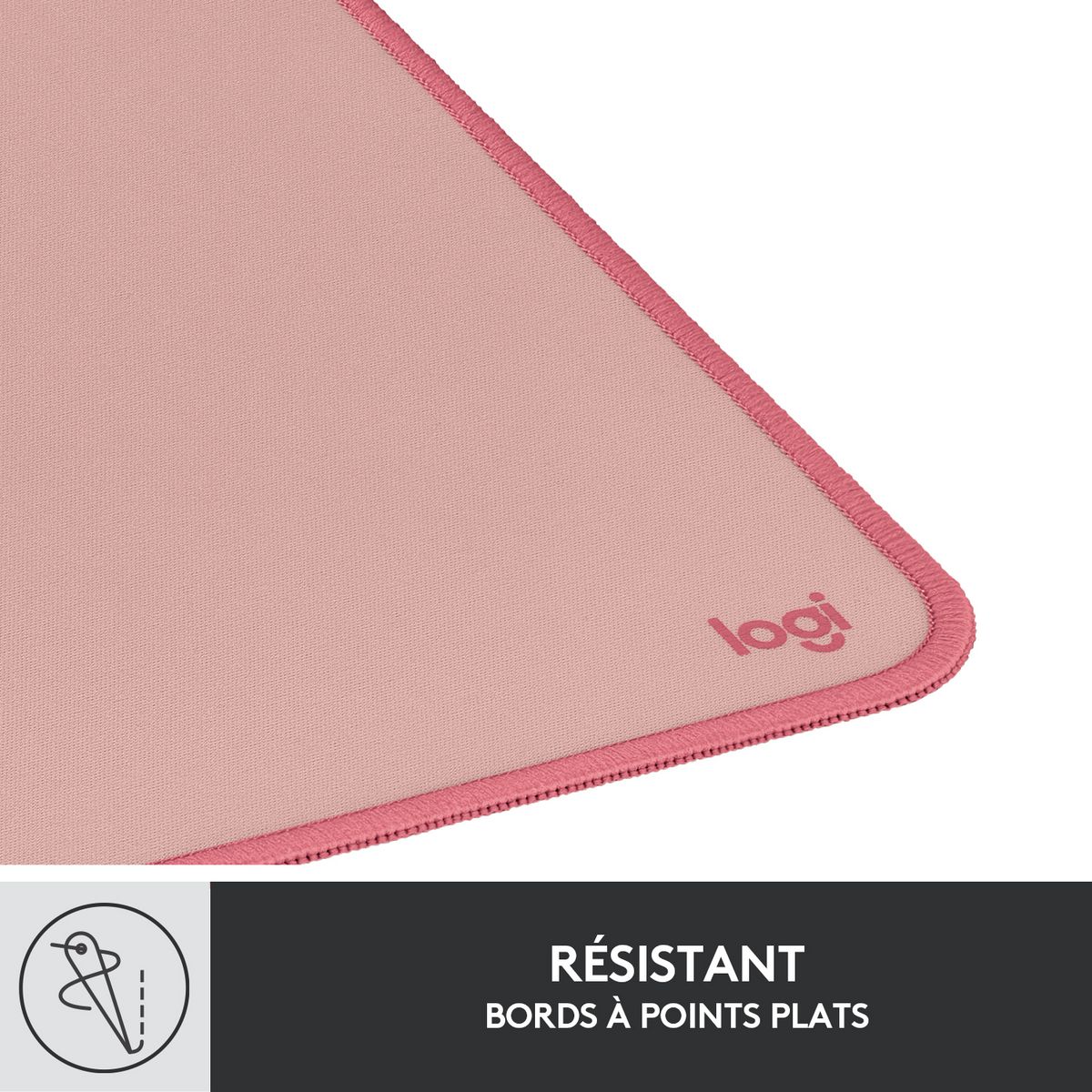 LOGITECH Tapis de souris BUREAU - Rose