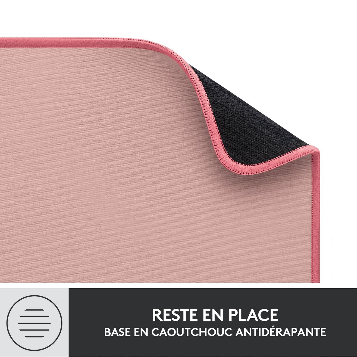 LOGITECH Tapis de souris BUREAU - Rose
