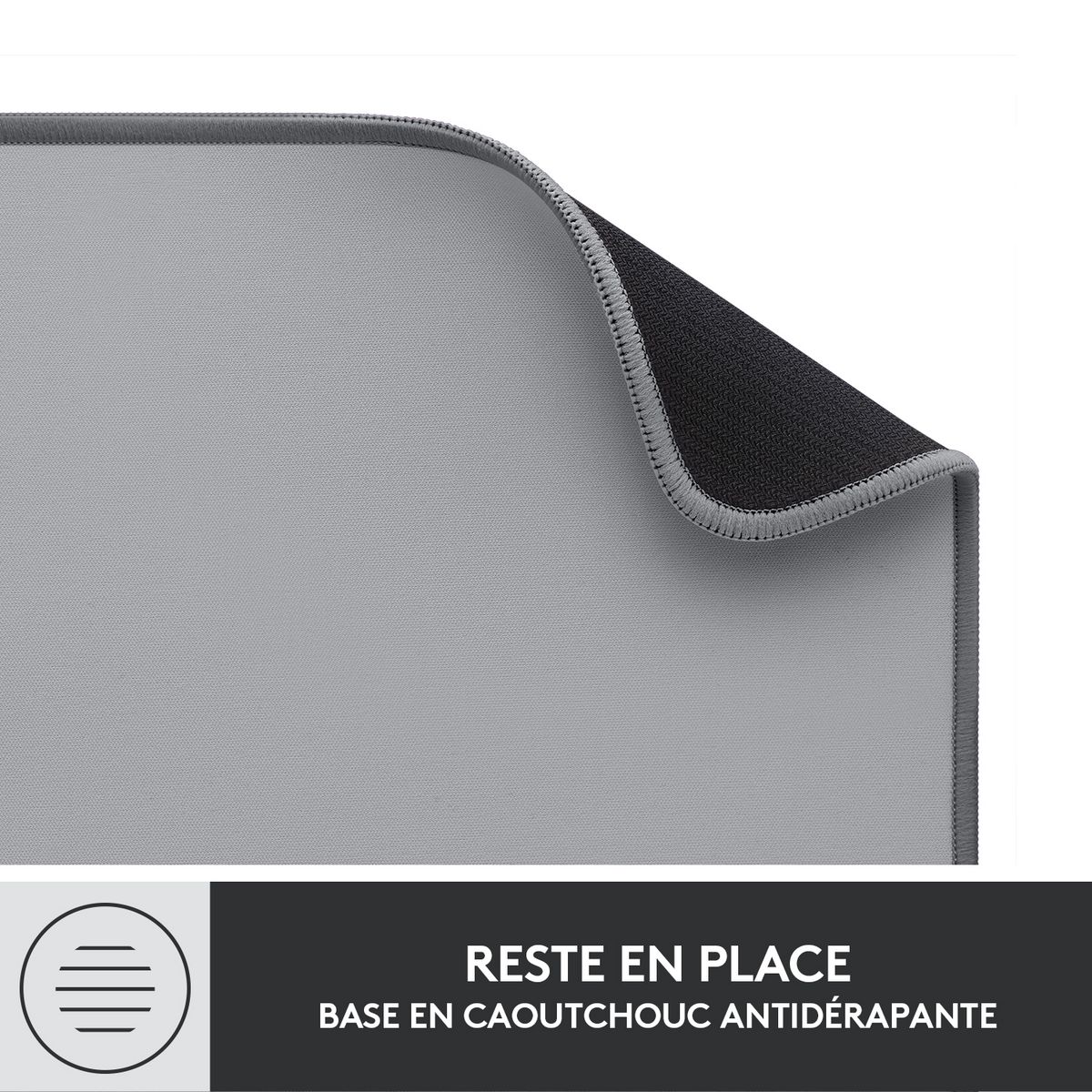 LOGITECH Tapis de souris BUREAU - Gris