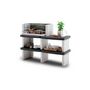 Voir la diapositive 2 : EASY GARDEN BY PALAZZETTI Barbecue fixe charbon avec plan de travail - En pierre - MENTON