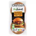 BIOFOURNIL Pains burgers briochés bio gourmand 2 burgers 150g