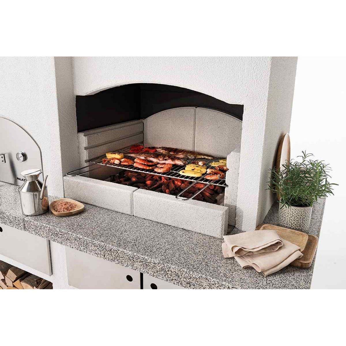 EASY GARDEN BY PALAZZETTI Barbecue - four combiné fixe charbon - En pierre - NEW ZEALAND 2