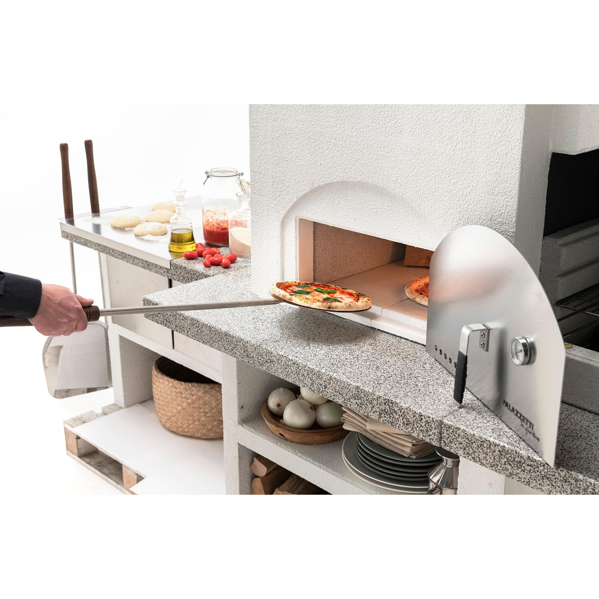 Voir la diapositive 5 : EASY GARDEN BY PALAZZETTI Barbecue - four combiné fixe charbon - En pierre - NEW ZEALAND 2