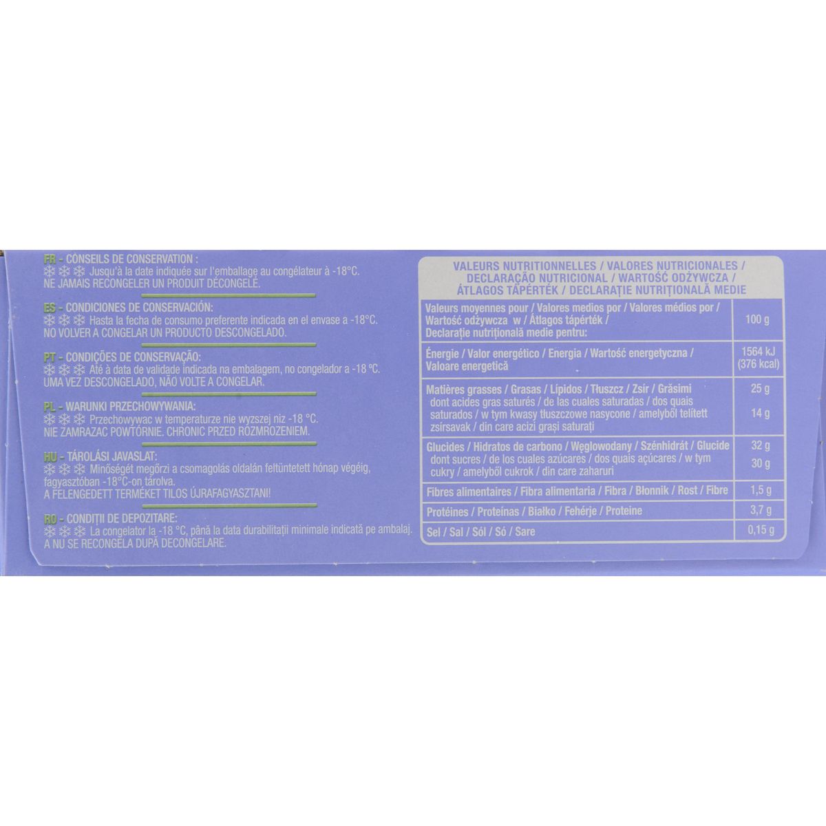 AUCHAN Bâtonnets glacés façon rocher chocolat noisette 4 pièces 204g