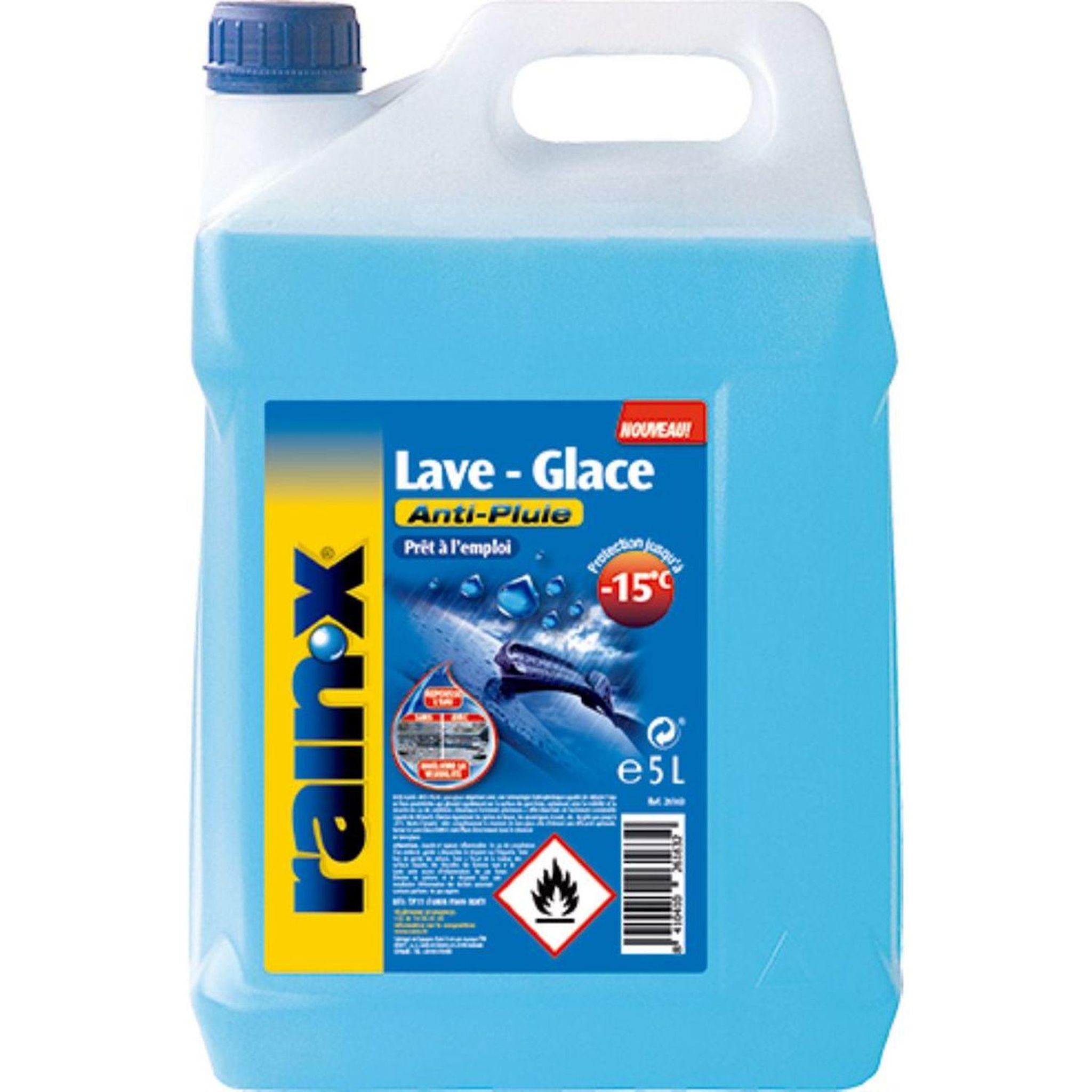 RAINX Lave glace anti-pluie -15° - 5L