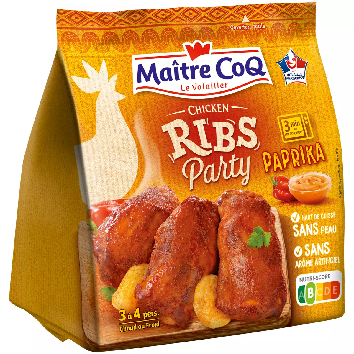 MAITRE COQ Ribs party poulet au paprika 400g