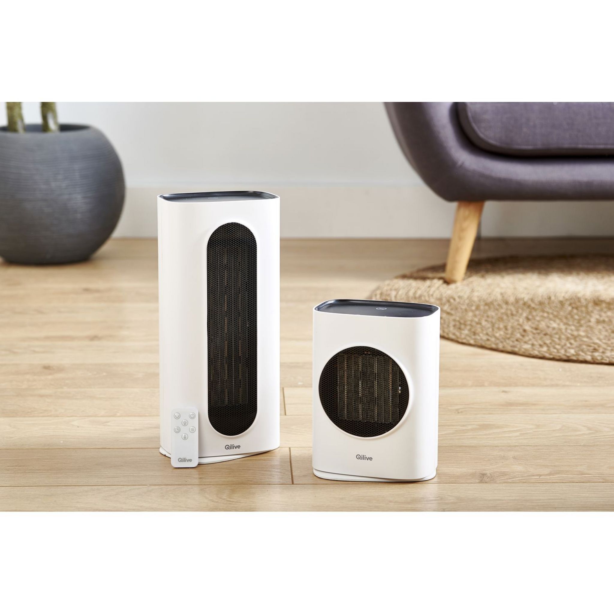Voir la diapositive 4 : QILIVE Chauffage soufflant Q.6116 - Blanc