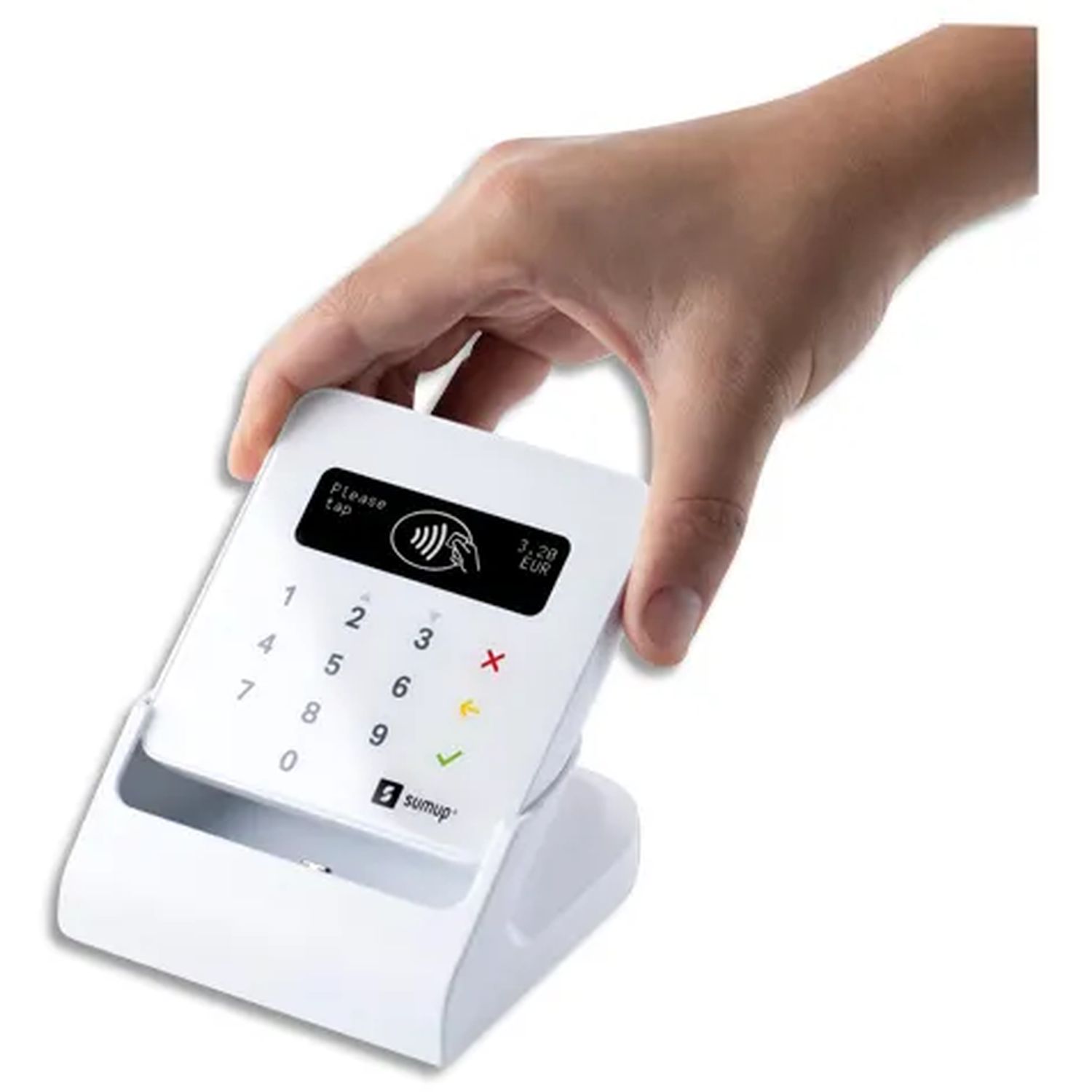 Voir la diapositive 4 : SUMUP Kit terminal de paiement + Socle station de recharge - Blanc