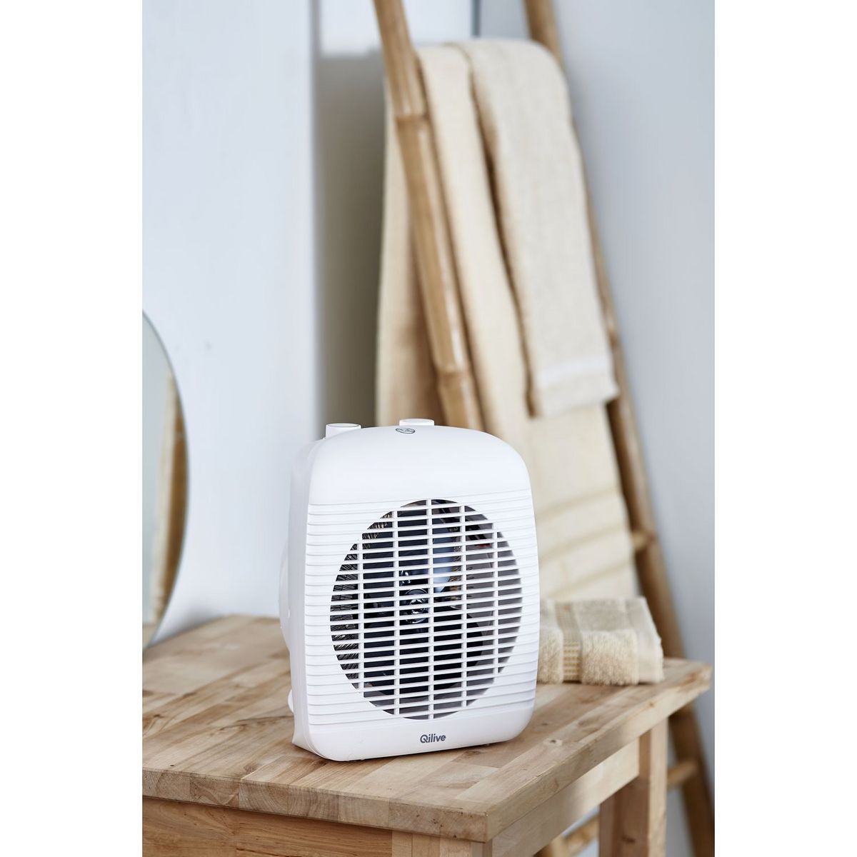 QILIVE Chauffage soufflant salle de bain Q.6112 - Blanc